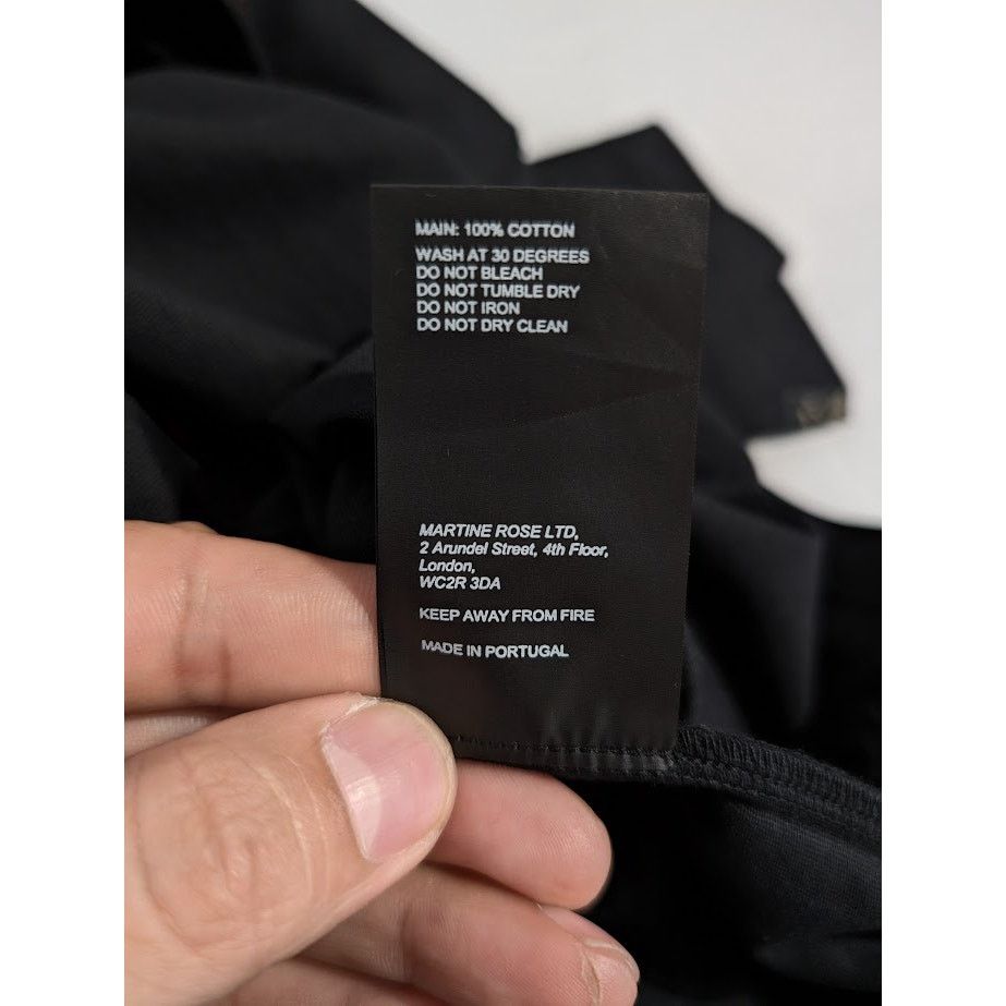 Martine Rose o1rshd1 Oversize Short Sleeve T-Shirt in Black Size US S / EU 44-46 / 1 - 16 Thumbnail