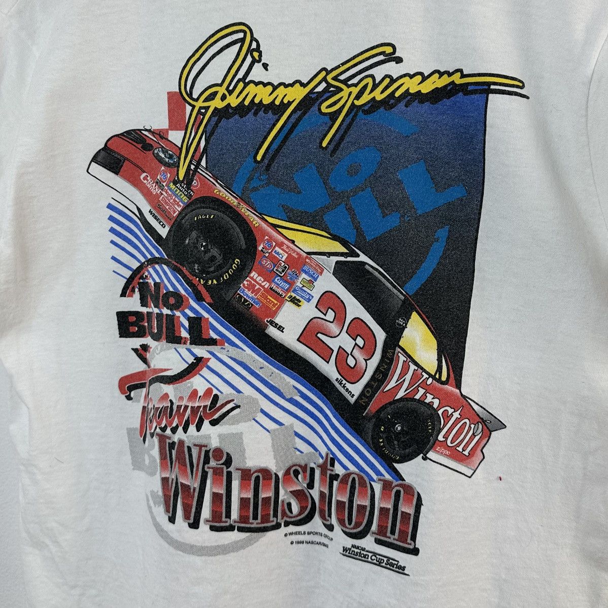 NASCAR × Vintage Vintage Nascar Winston Cup Series T Shirt M Jimmy Spencer Size US M / EU 48-50 / 2 - 2 Thumbnail