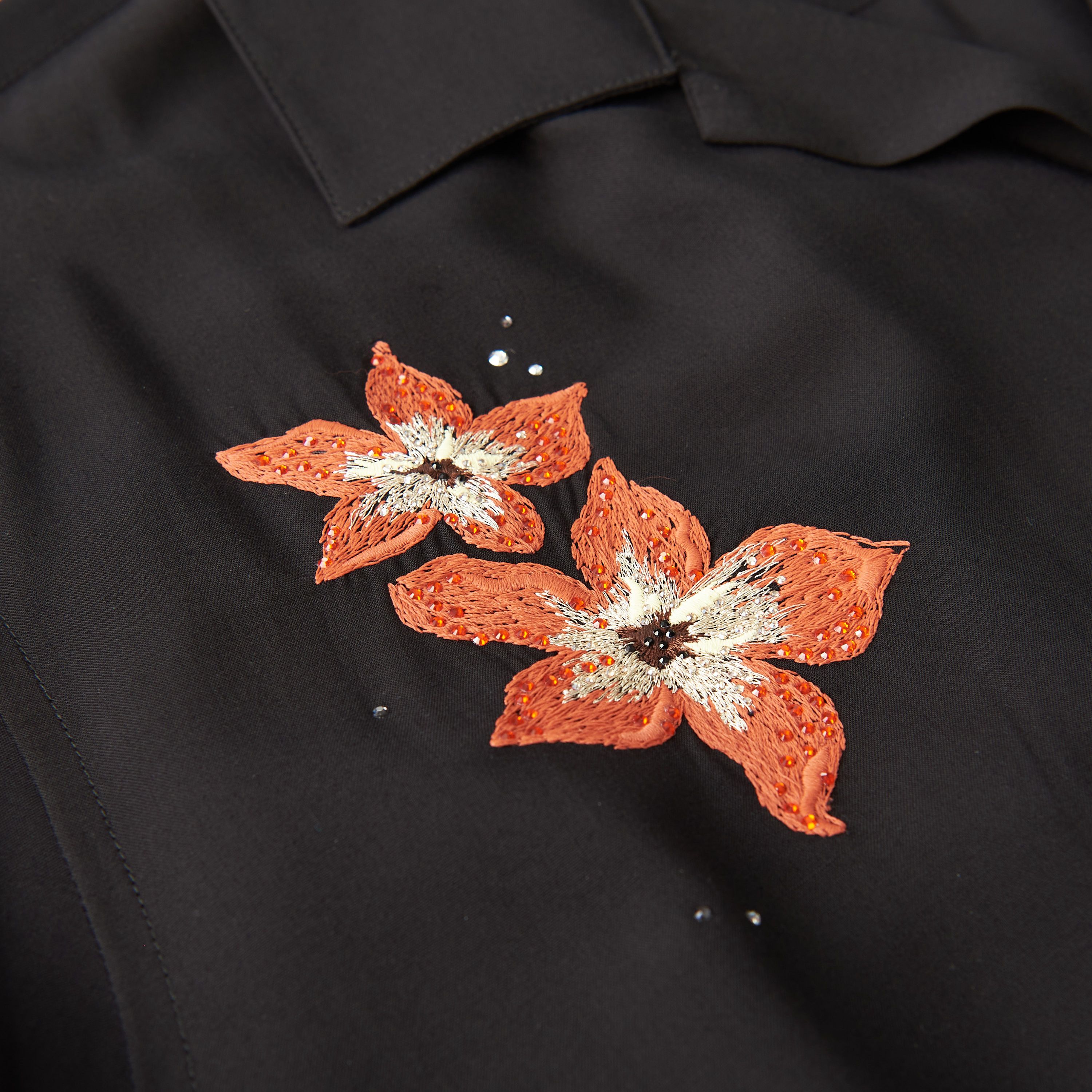 Celine Hawaiian Shirt - Hibiscus Flower Embroidery, Viscose Size US M / EU 48-50 / 2 - 10 Thumbnail
