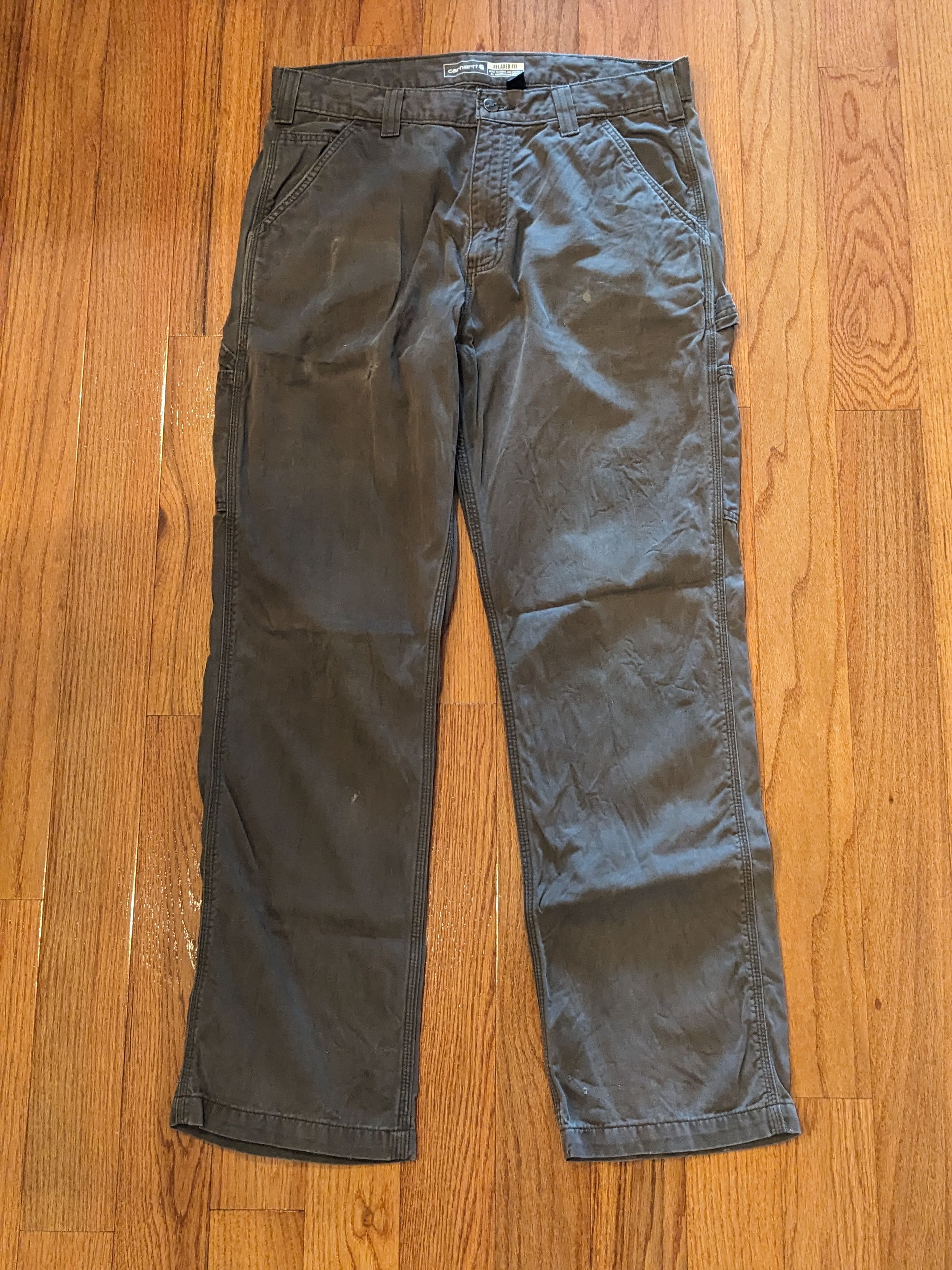 Carhartt × Designer Carhartt Green Relaxed Fit 34x32 Pants Size US 34 / EU 50 - 3 Thumbnail