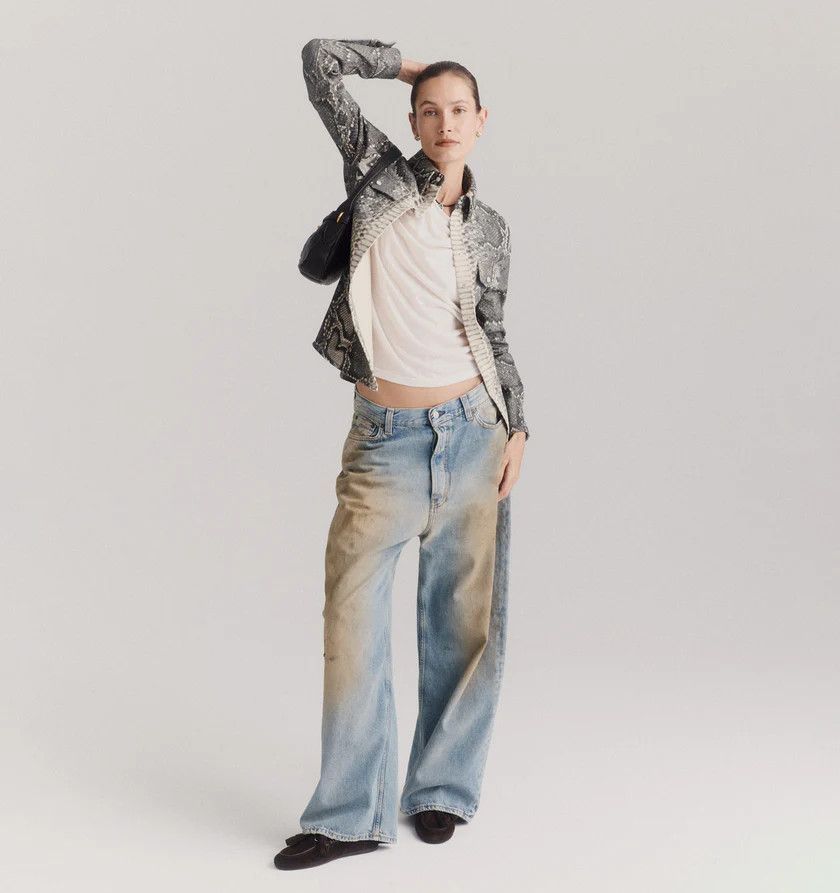 Acne Studios o1h1sh11225 Penicillin Jean in Blue Size 28" / US 6 / IT 42 - 4 Thumbnail