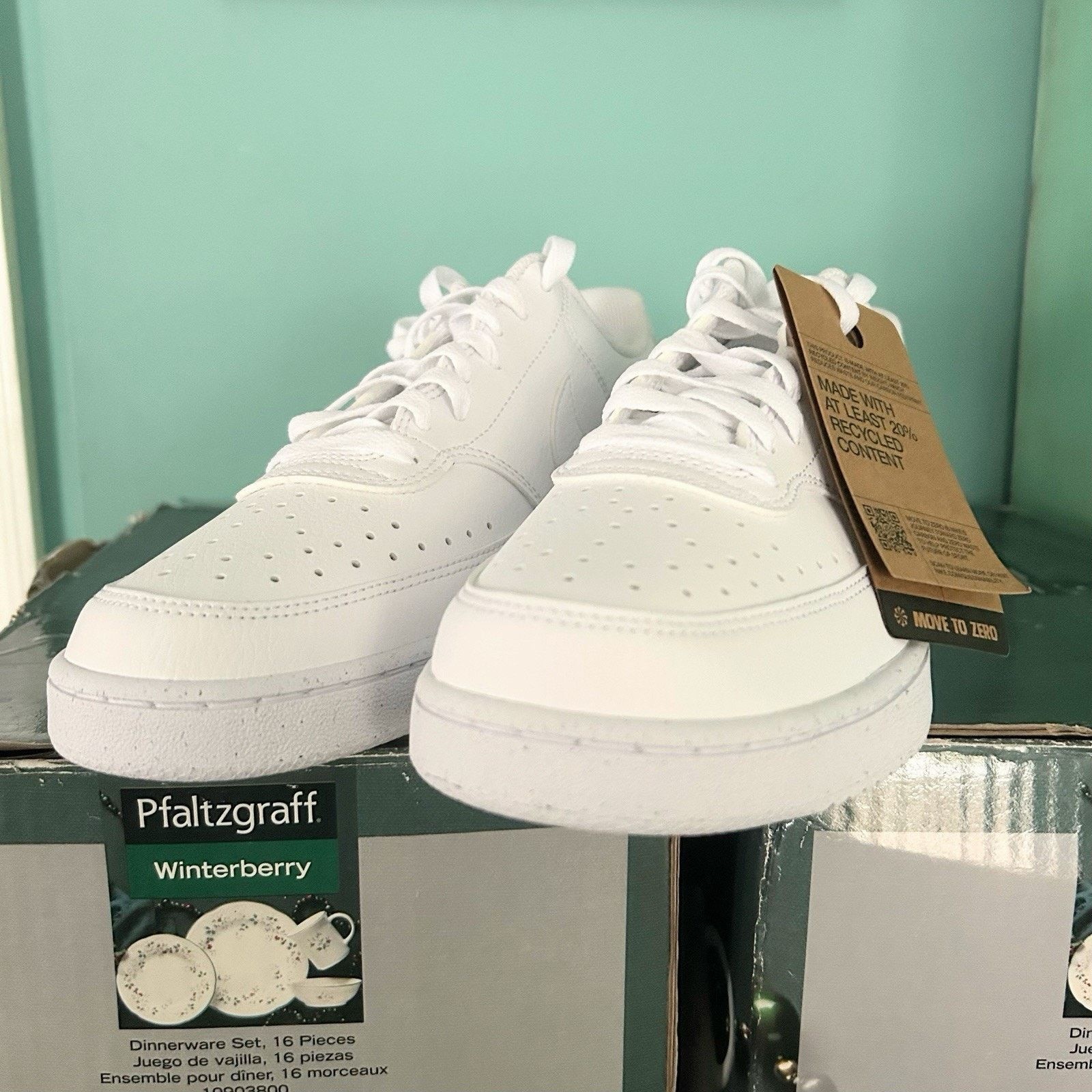 Nike Nike Court Vision Low Next Nature Sneaker White Men's 8.5 Size US 8.5 / EU 41-42 - 2 Thumbnail
