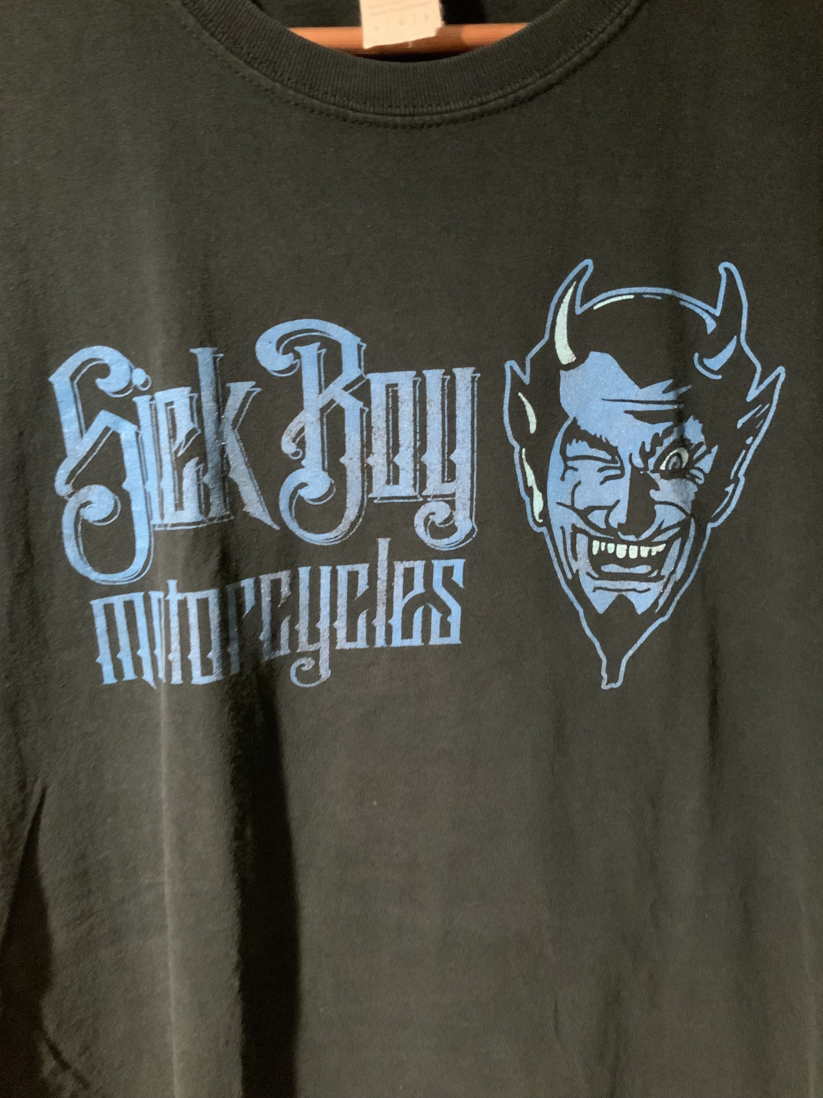 Harley Davidson × Vintage Vintage 2010s Sick Boy Motorcycles Blue Devil Large T-shirt Size US L / EU 52-54 / 3 - 2 Thumbnail
