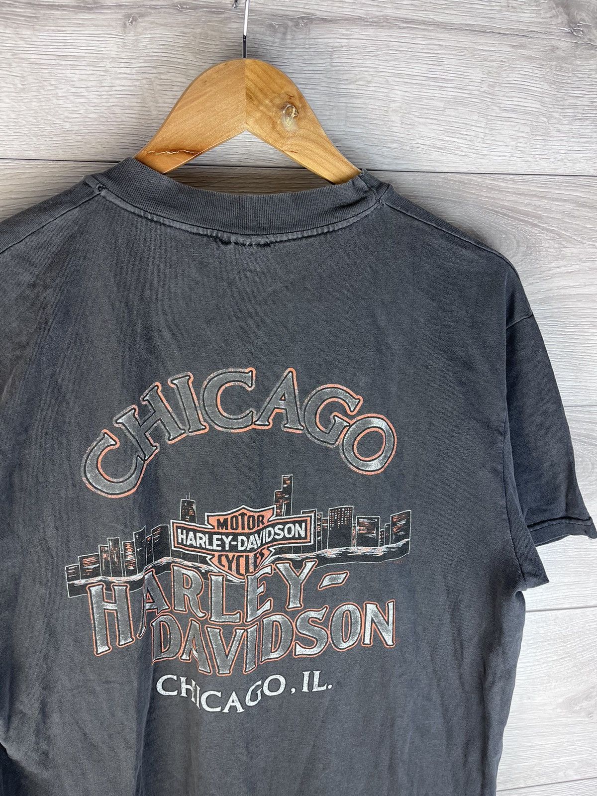 Harley Davidson Vintage men's T-shirt merch Harley-Davidson 98s made in Usa Size US L / EU 52-54 / 3 - 12 Thumbnail