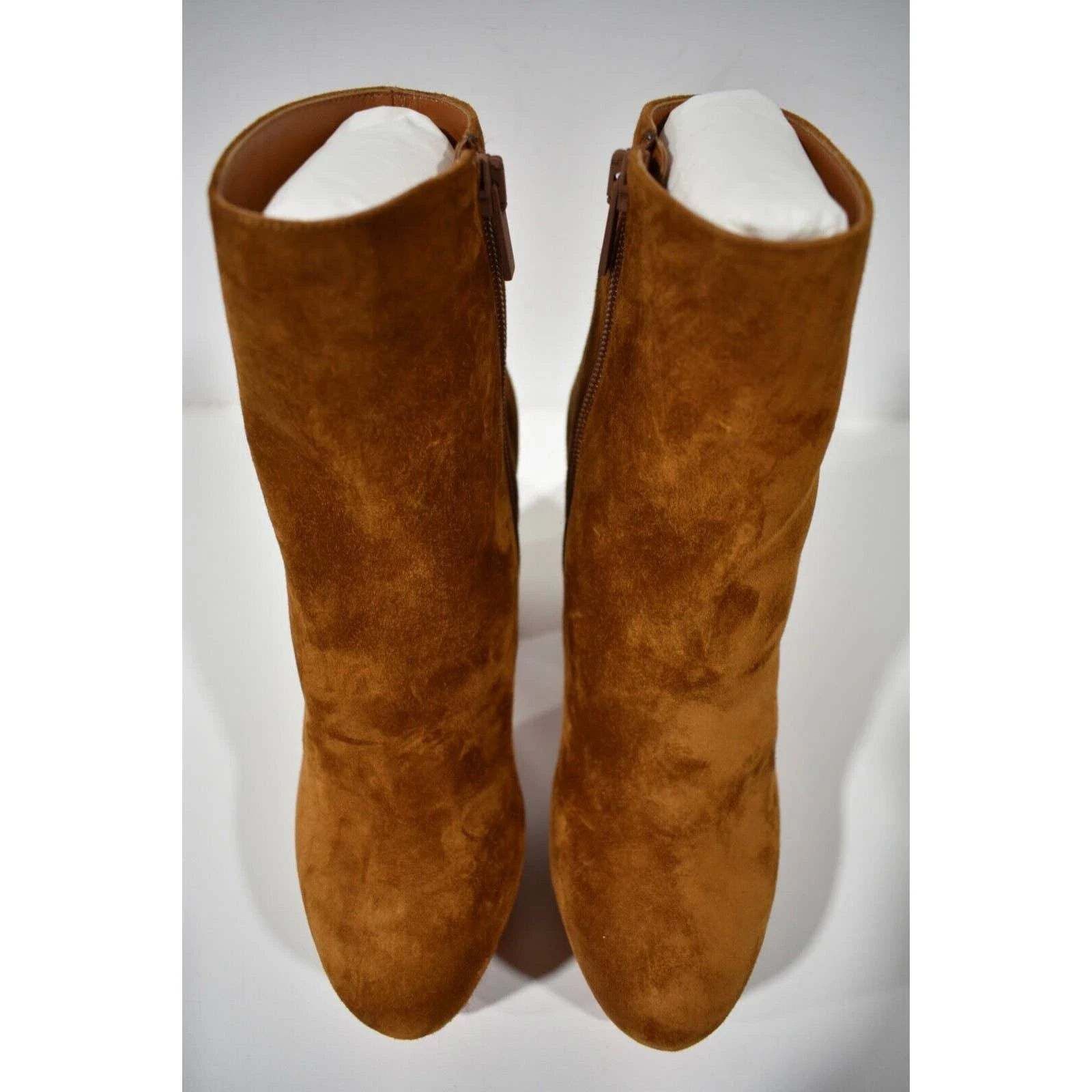 Christian Louboutin Movida Booty 130 Brown Foxy Platform Block Heel Boot 40 Size US 10 / IT 40 - 6 Thumbnail
