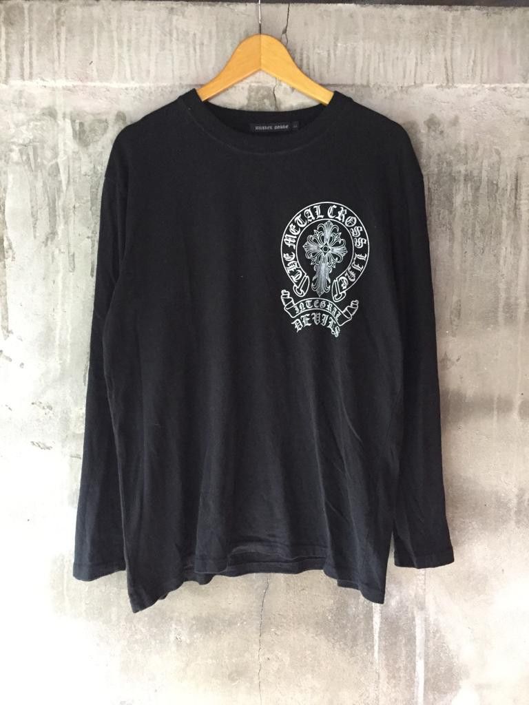 Japanese Brand JAPANESE BULLET NOISE LIKE A CHROME HEARTS DESIGN LONGSLEEVE Size US L / EU 52-54 / 3 - 5 Thumbnail