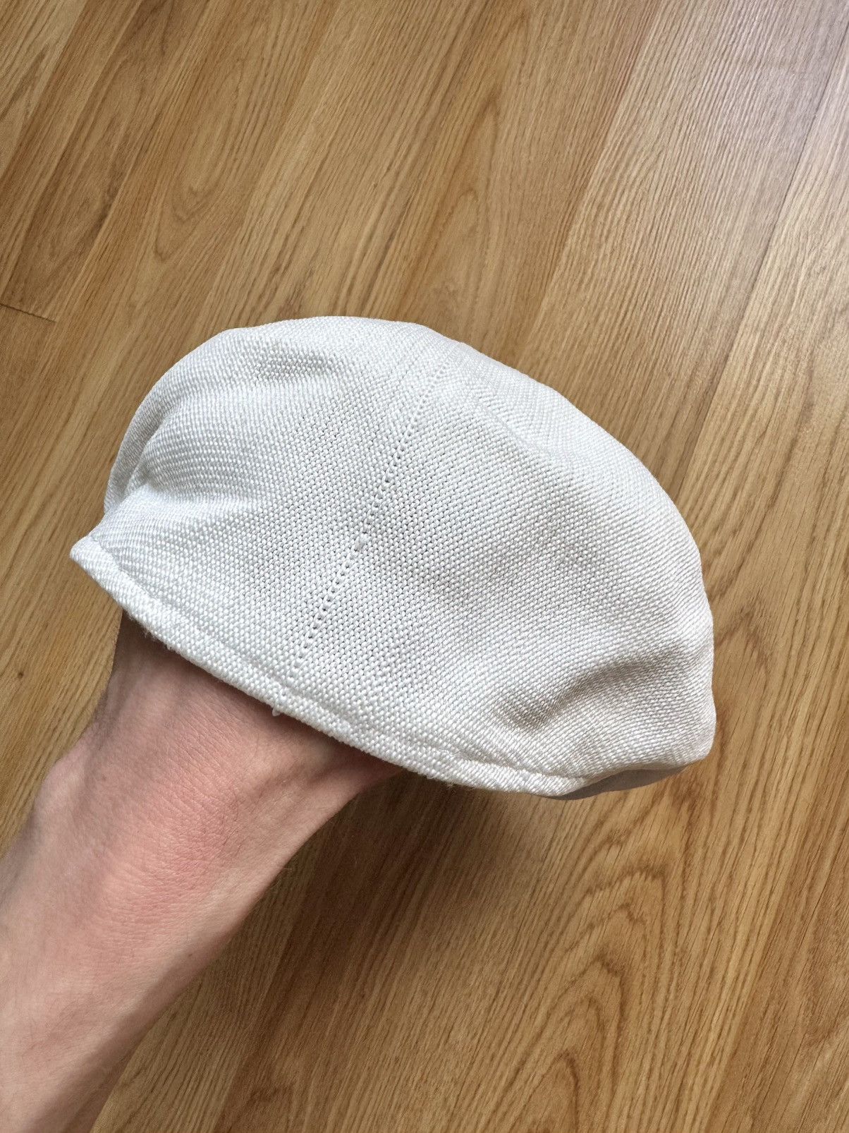 Hugo Boss HUGO Boss White Mesh Flat Cap Summer Ivy Driving Hat Golf M Size ONE SIZE - 8 Thumbnail
