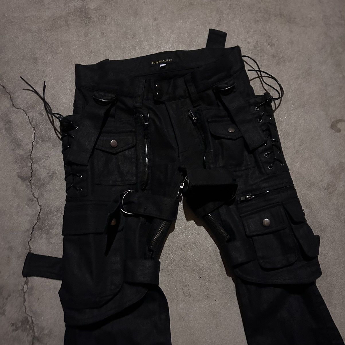 If Six Was Nine × Japanese Brand × Le Grande Bleu (L.G.B.) El ropa loco bondage black pants Size US 28 / EU 44 - 3 Thumbnail