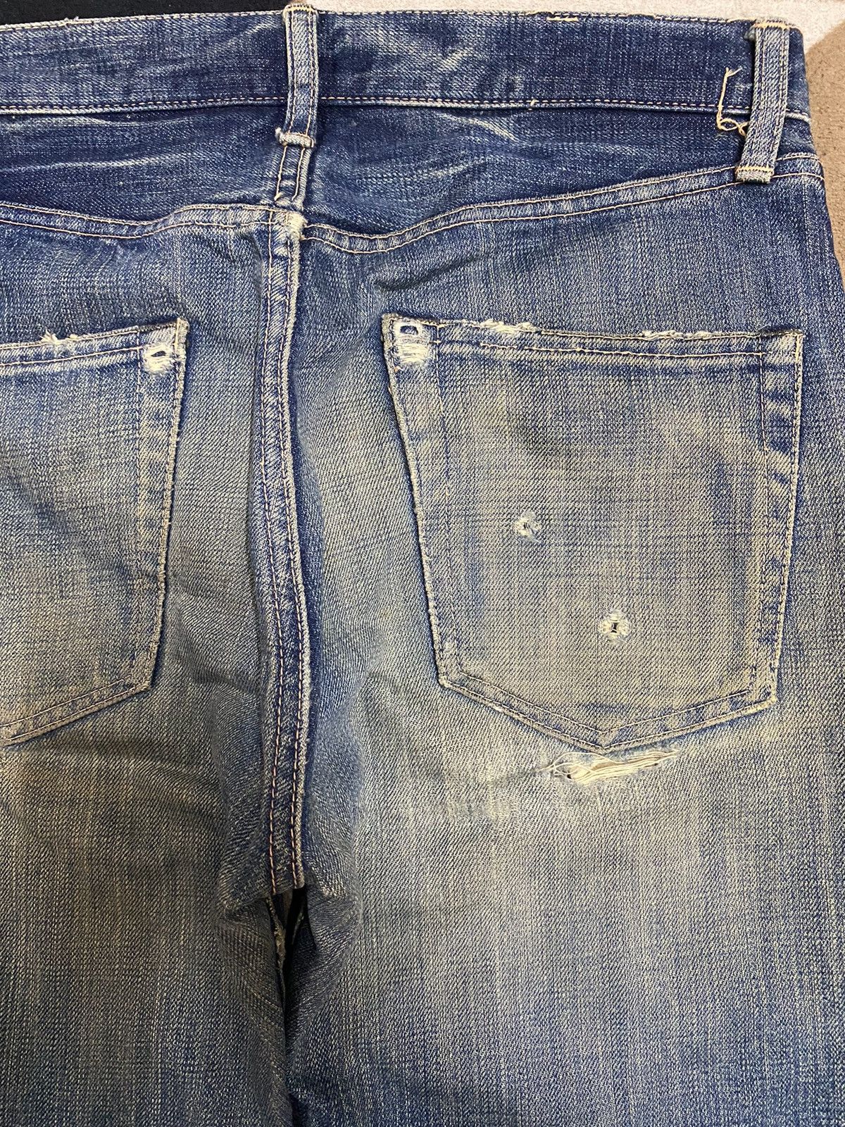 Spellbound Japanese Brand SpellBound Mud Wash Distressed Loose Jeans Size US 31 - 8 Thumbnail