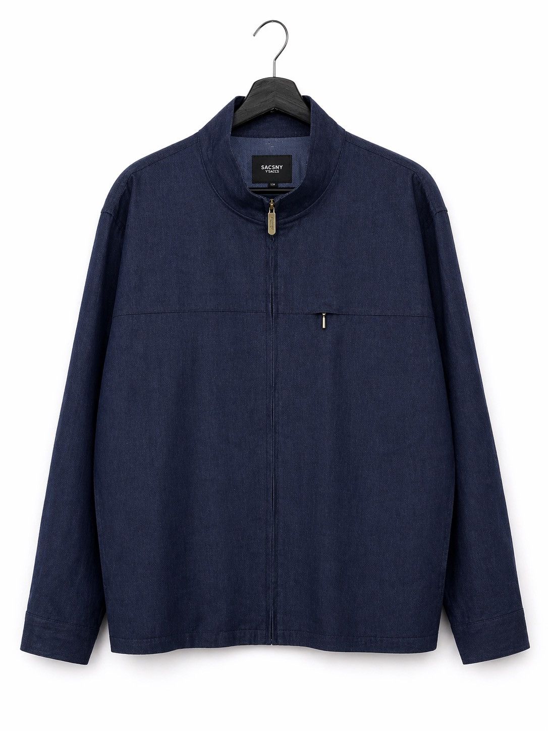 Yohji Yamamoto Vintage Sacsny Y’saccs Navy Zip Jacket Minimalist Japanese Size US XXL / EU 58 / 5 - 1 Thumbnail