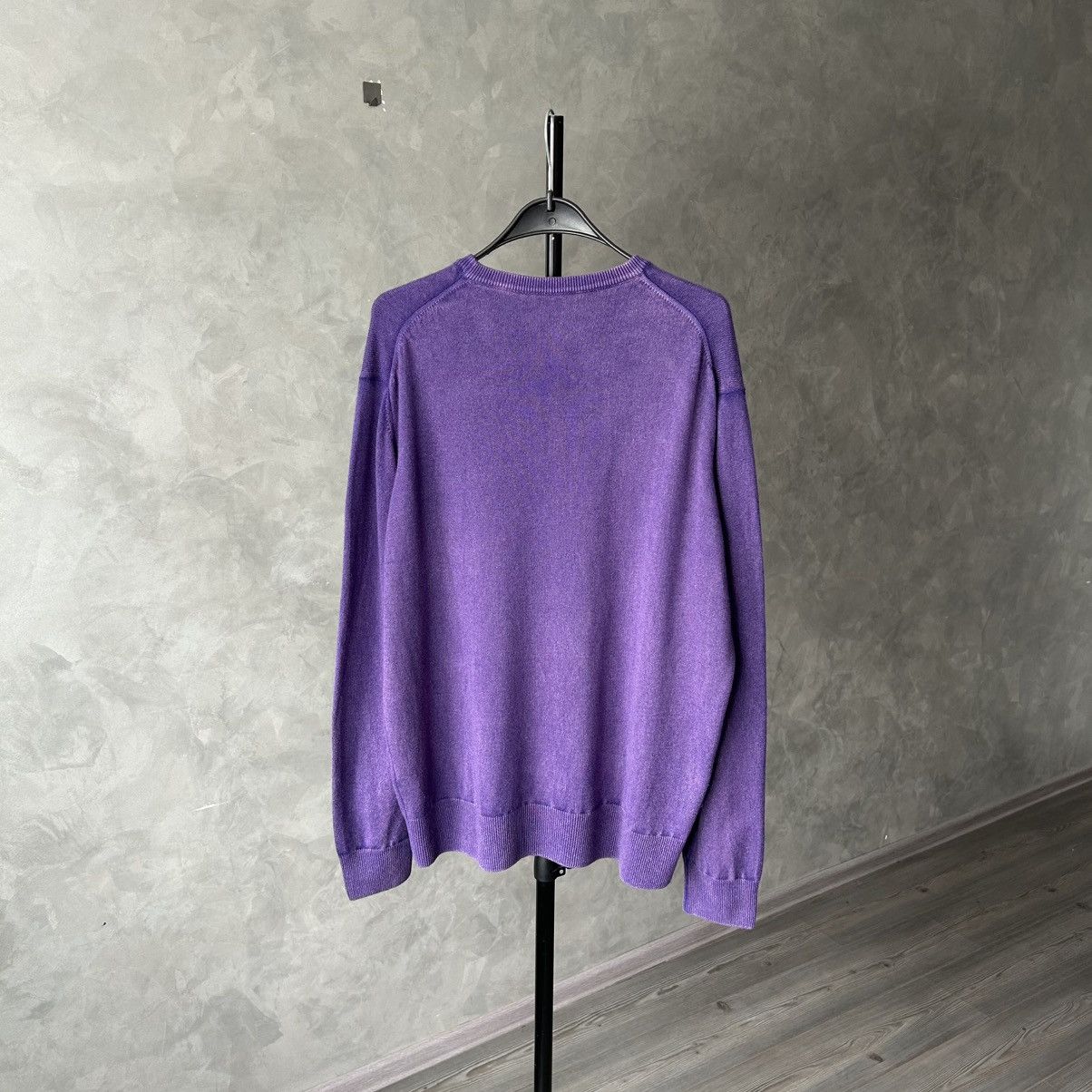 Luigi Borrelli Borrelli Napoli 100% Cashmere Purple Garment Dyed Sweater Size US XL / EU 56 / 4 - 7 Thumbnail