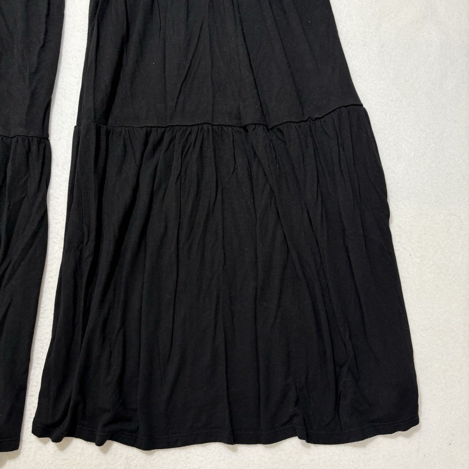 Other Fashion Nova Medium Wide/Flared Leg Pants Black Trousers Size 32" / US 10 / IT 46 - 5 Thumbnail