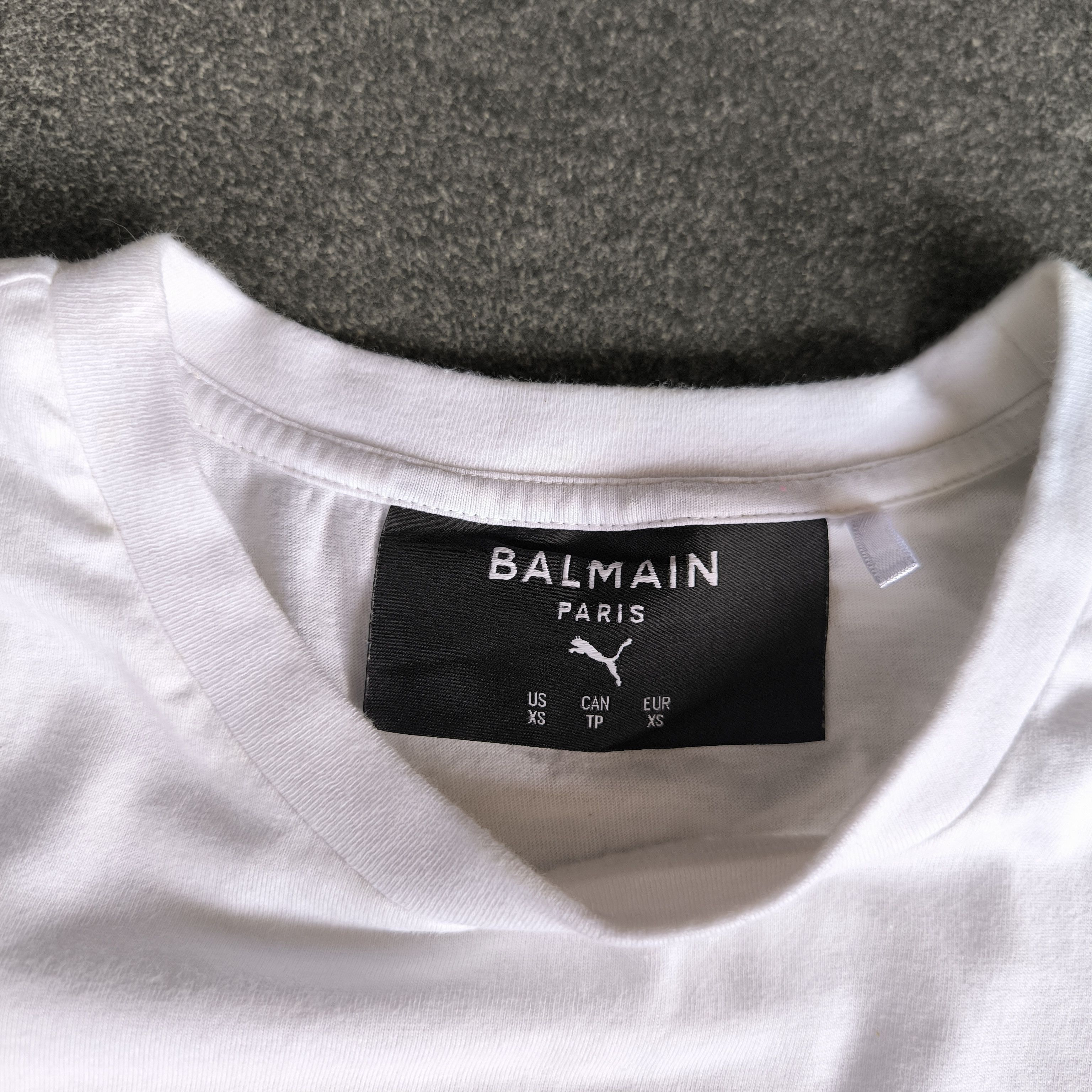 Balmain Balmain x puma disstresed tshirt Size XS / US 0-2 / IT 36-38 - 6 Thumbnail