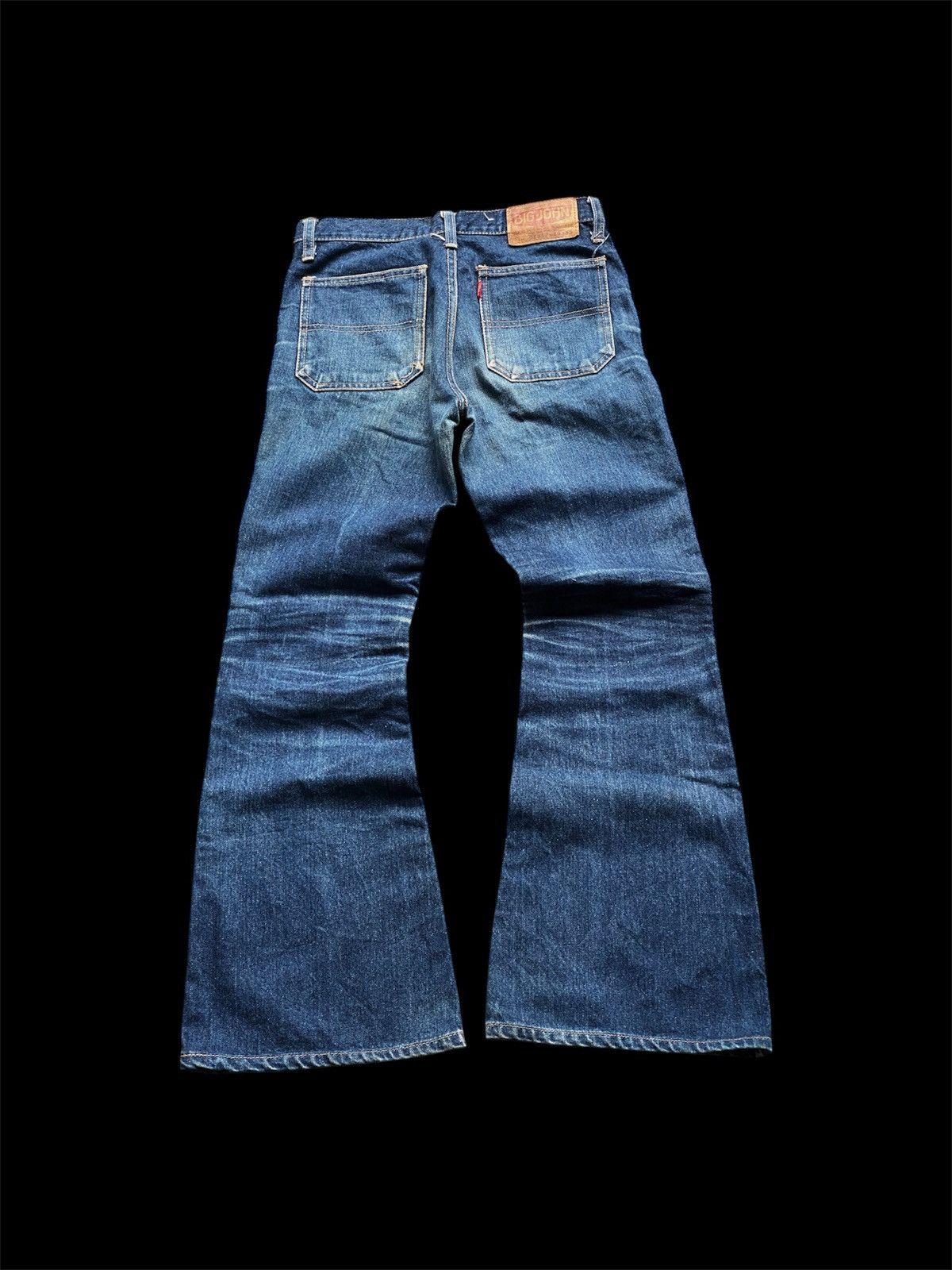Big John BIGJHON SUPER FLARE BELL BOTTOM SCOVILL BUSHPANTS Size US 27 - 3 Thumbnail