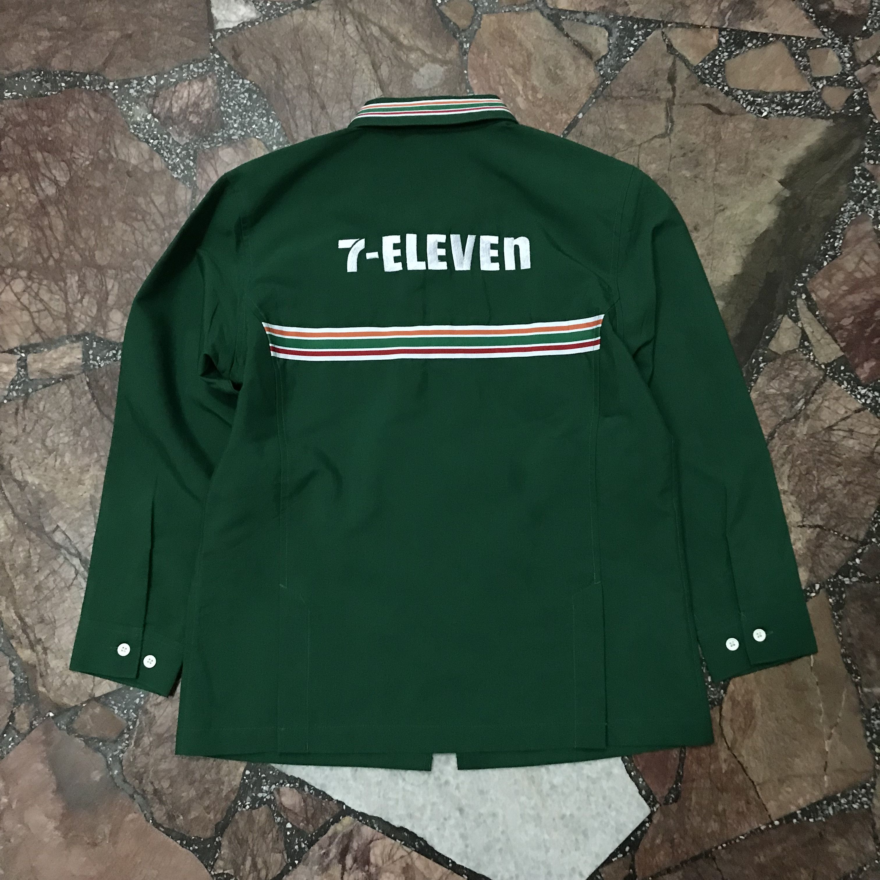 Japanese Brand 7eleven uniform work Japan green design jacket Size US M / EU 48-50 / 2 - 4 Thumbnail