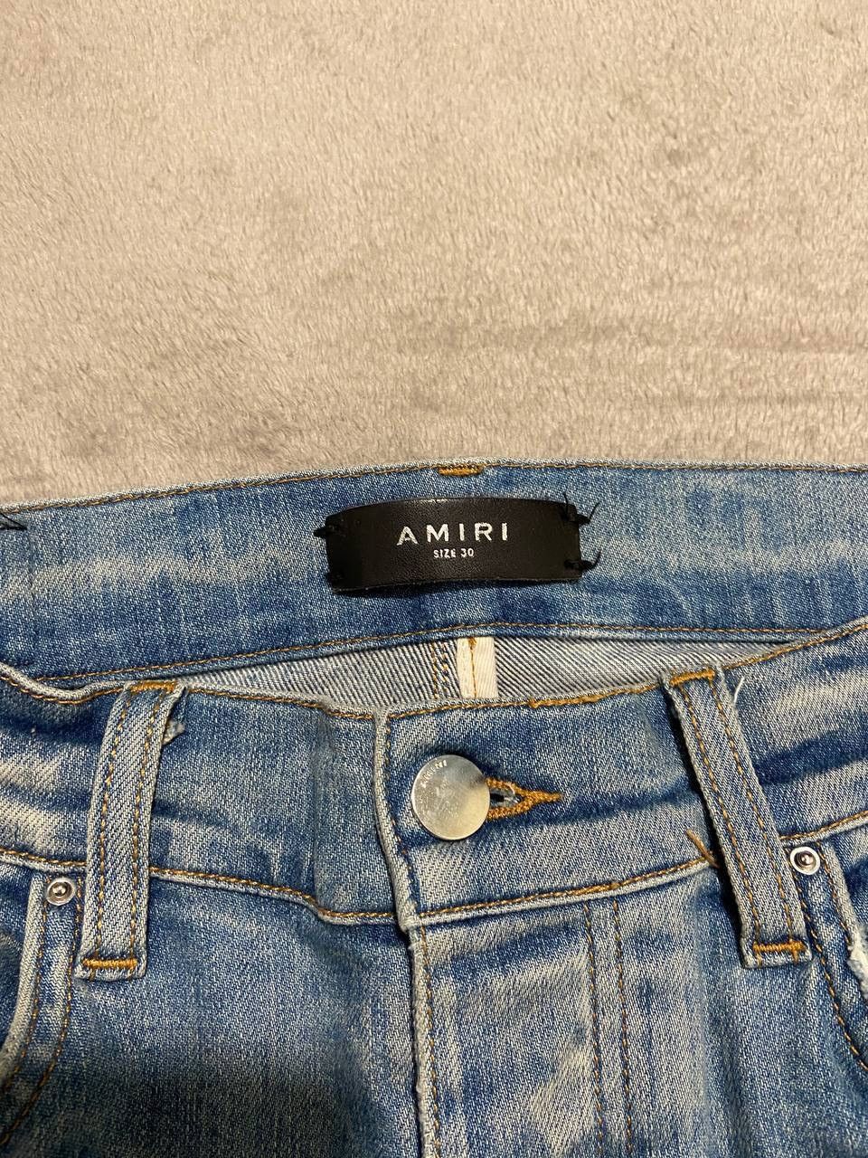 Amiri Amiri Denim Logo Applique Jeans Size US 30 / EU 46 - 6 Thumbnail