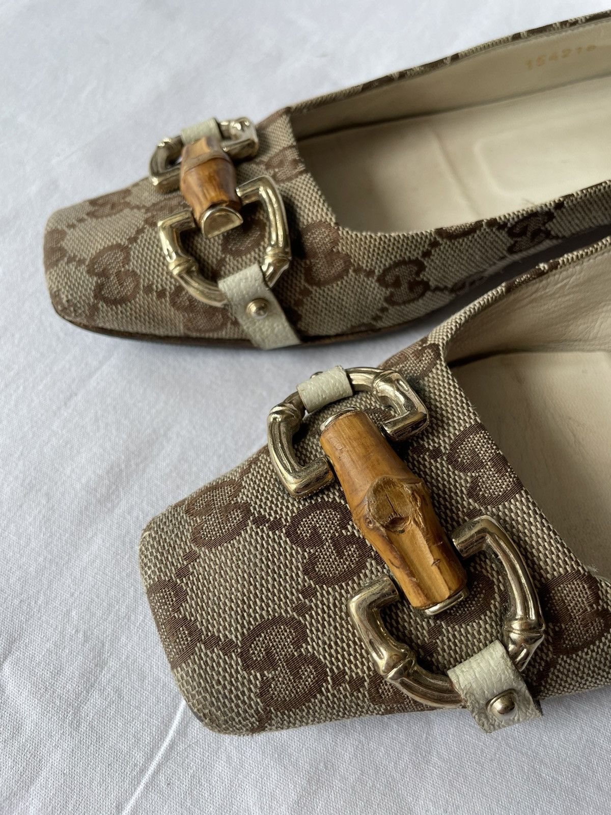 Gucci × Tom Ford × Vintage GUCCI MONOGRAM VINTAGE low-top shoes Tom Ford era , size 37C Size US 7 / IT 37 - 19 Thumbnail