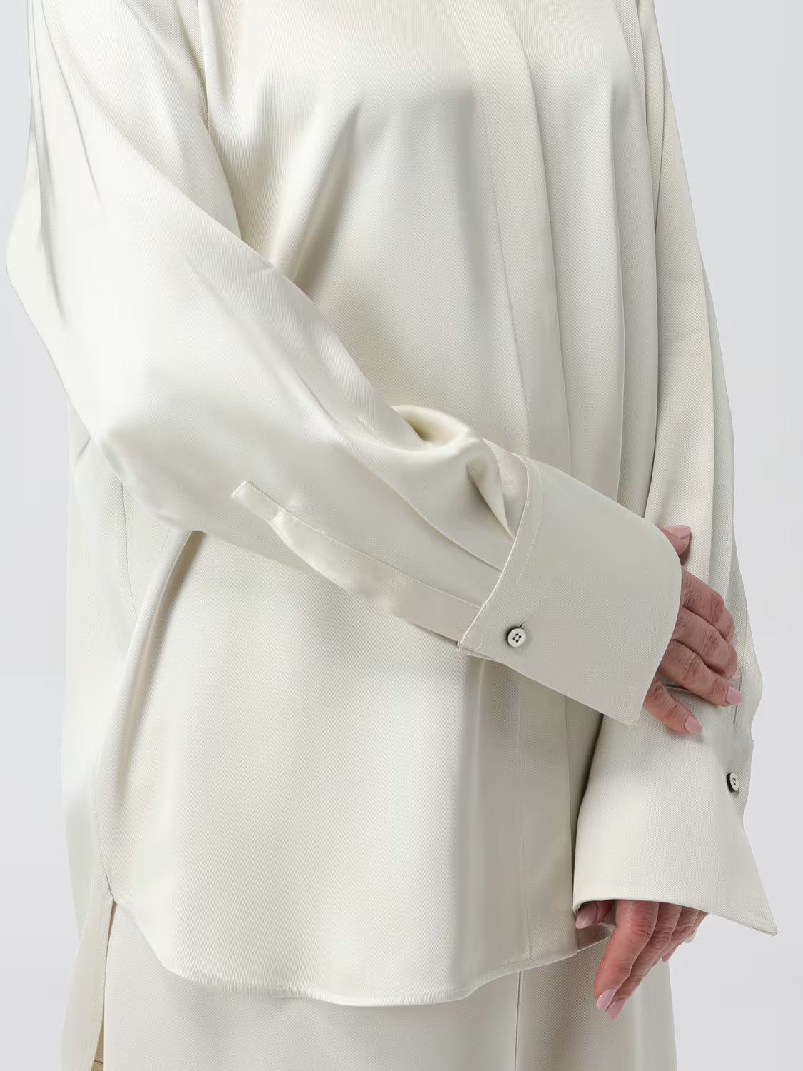 Jil Sander o1w1db10825 Shirt in Ivory Size S / US 4 / IT 40 - 6 Thumbnail