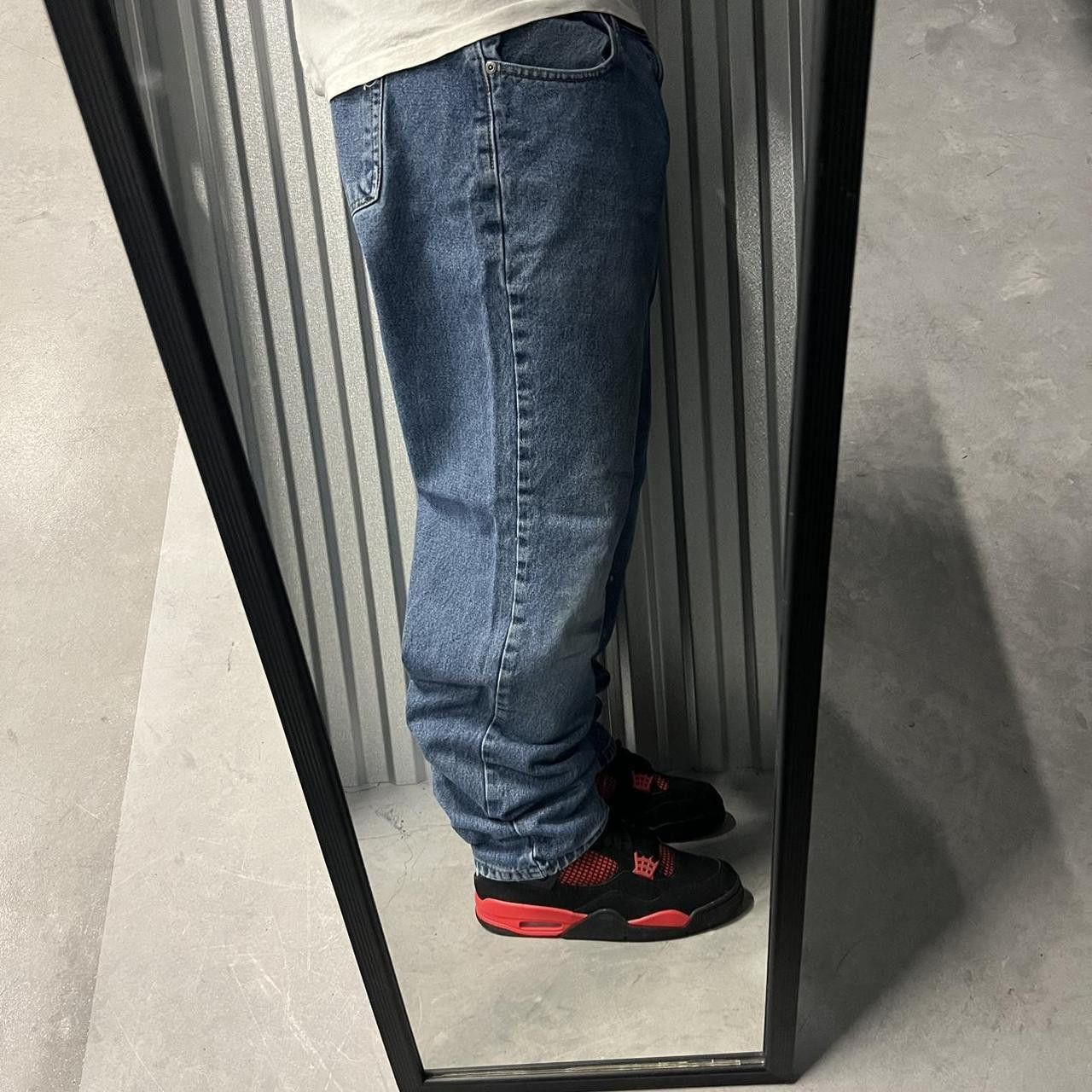 Vintage Vintage Y2K/2000s Baggy Dark wash WorkWear Essential Denim Jeans! Size US 38 / EU 54 - 2 Thumbnail