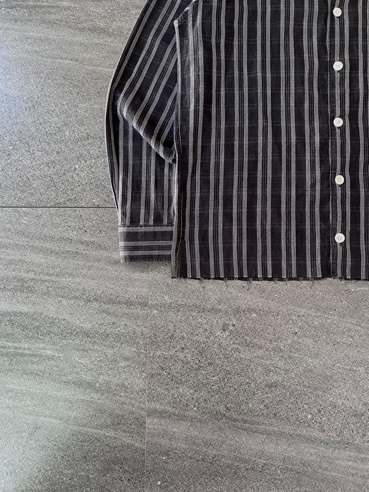 Our Legacy FREE TAX! Cropped Striped Ls Shirts Size US S / EU 44-46 / 1 - 3 Thumbnail