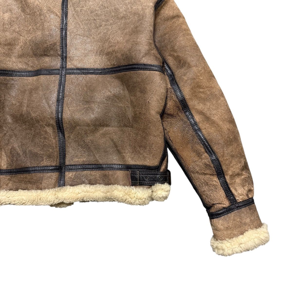 Avirex Vintage 80s Avirex Scovill Zipper Sheepskin Mouton B3 Jacket Size US S / EU 44-46 / 1 - 17 Thumbnail