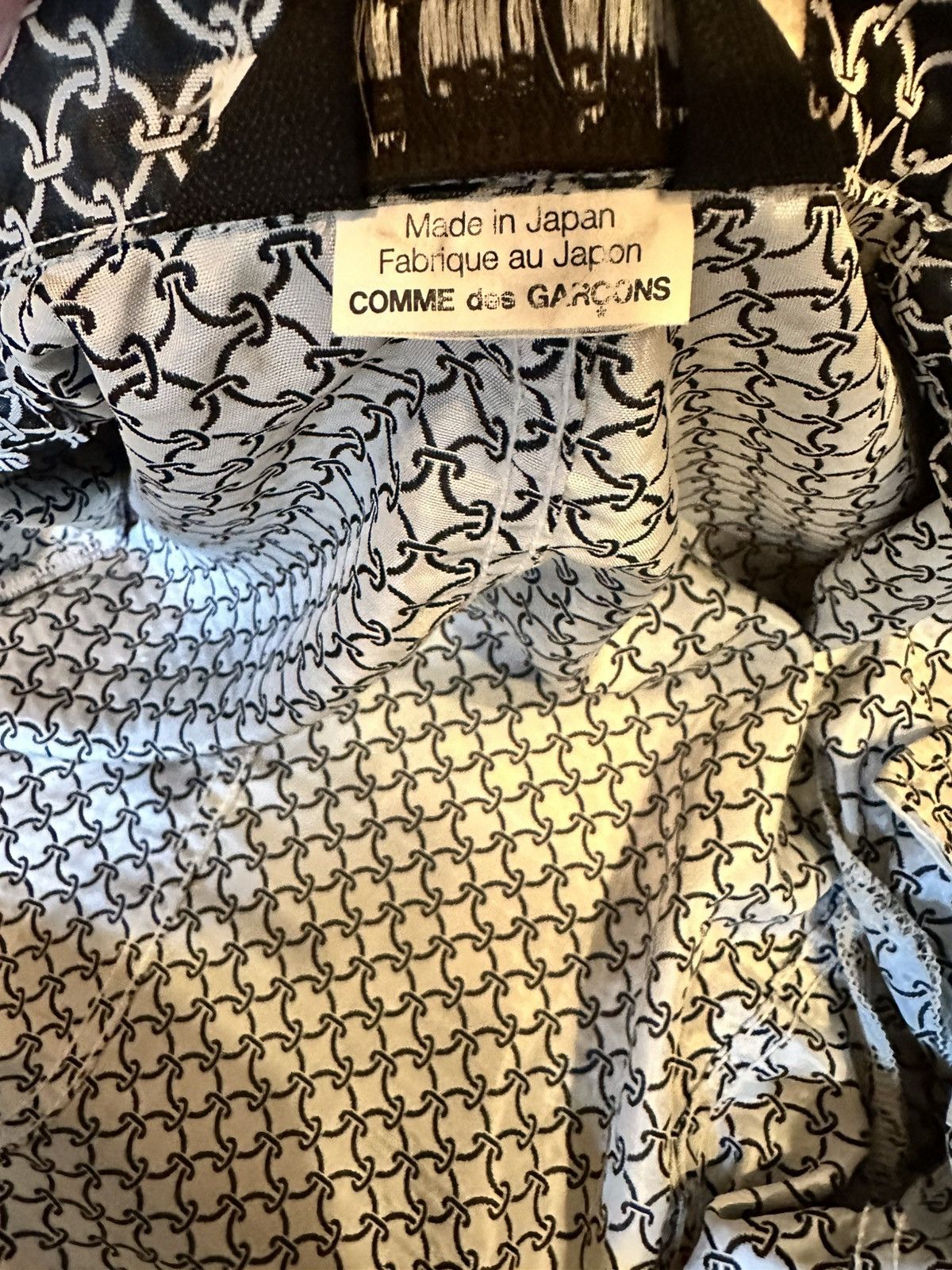Comme des Garcons Homme Plus S/S 12 Runway Chain Pattern Blazer With Sleeve Ruffles Size 46R - 5 Thumbnail