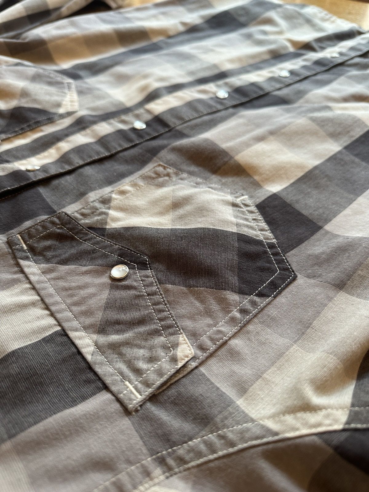 Levi's Levis White Tab Pearl Snap Long Sleeve Gray Plaid Western Size US M / EU 48-50 / 2 - 5 Thumbnail