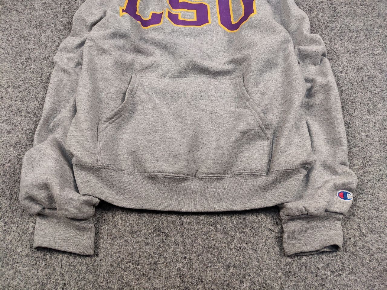 Champion Vintage Champion eco x LSU Tiger Logo Gray Blank Hoodie Size US S / EU 44-46 / 1 - 9 Thumbnail