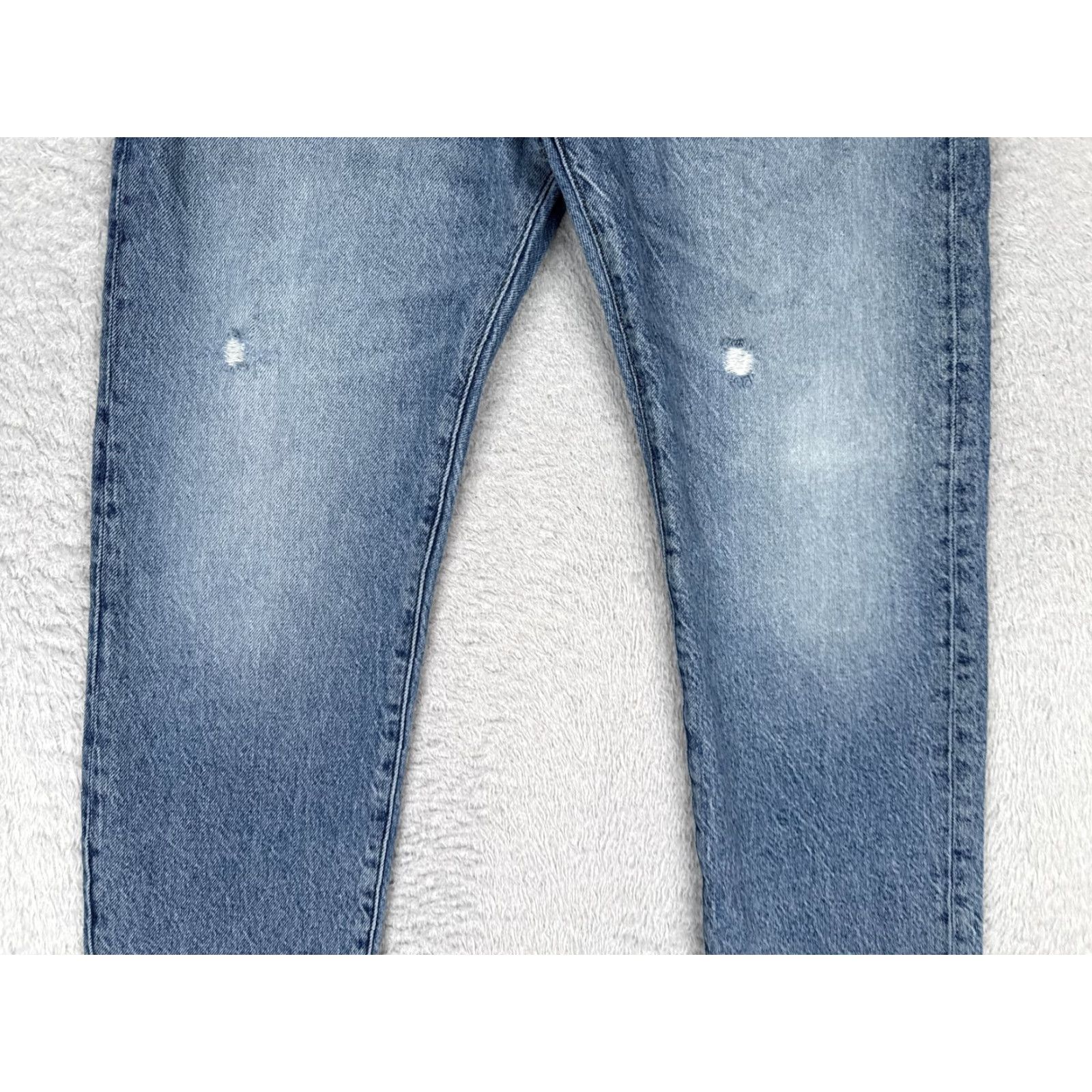 Pacsun PacSun Vintage Loose Crop Jeans Women 31x26 Button Fly Distressed Raw Hem Denim Size 24" / US 00 / IT 34 - 3 Thumbnail