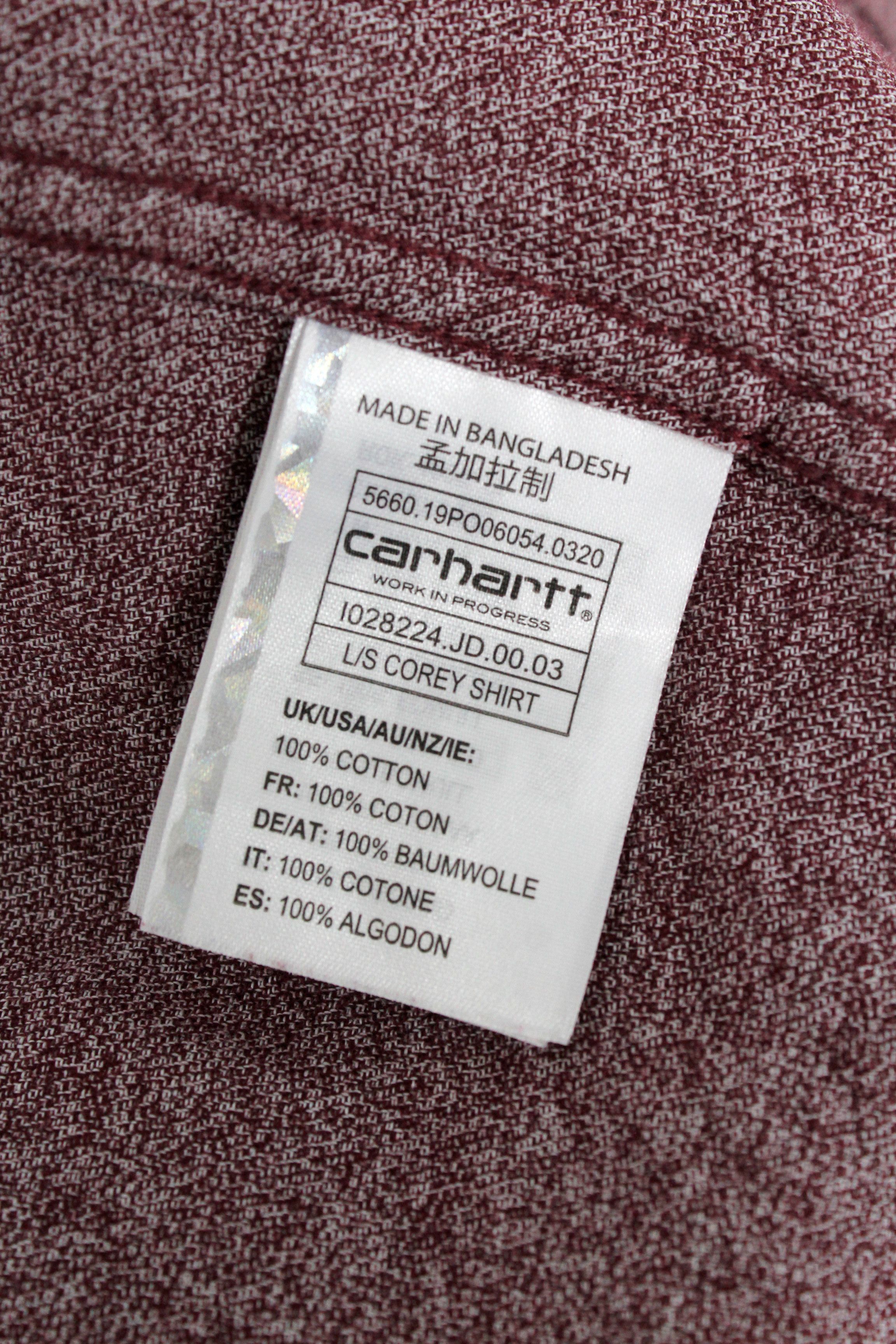 Carhartt Wip Carhartt Wip Corey Red Gray Flannel Oxford Shirt Size US S / EU 44-46 / 1 - 5 Thumbnail