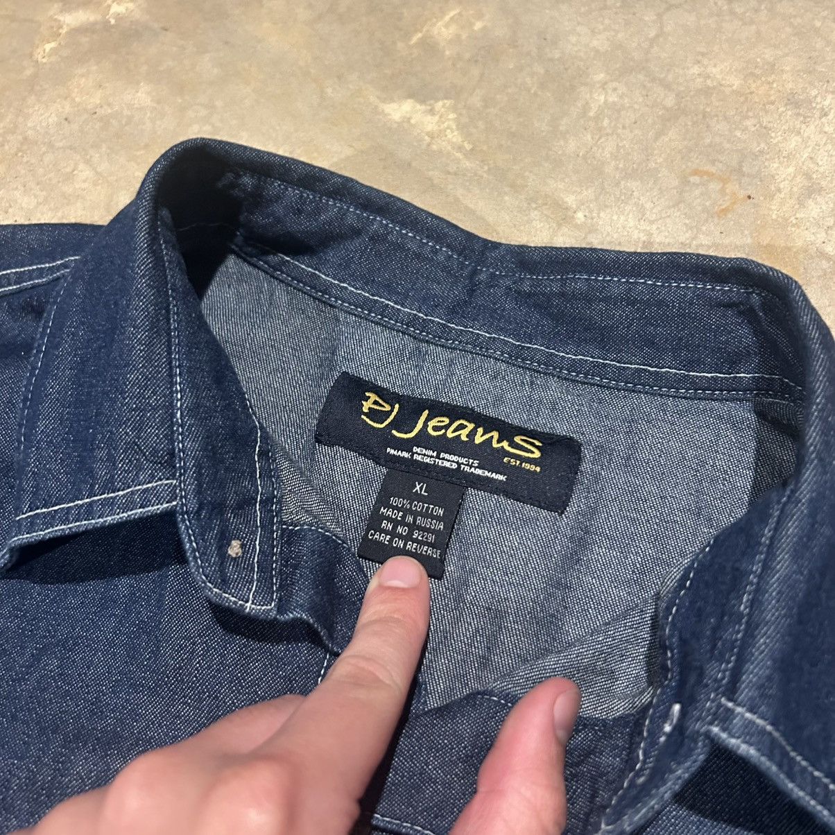 Southpole × Vintage Vintage 2000s PJ Jeans Stash Pocket Denim Button Up Shirt Size US XL / EU 56 / 4 - 6 Thumbnail