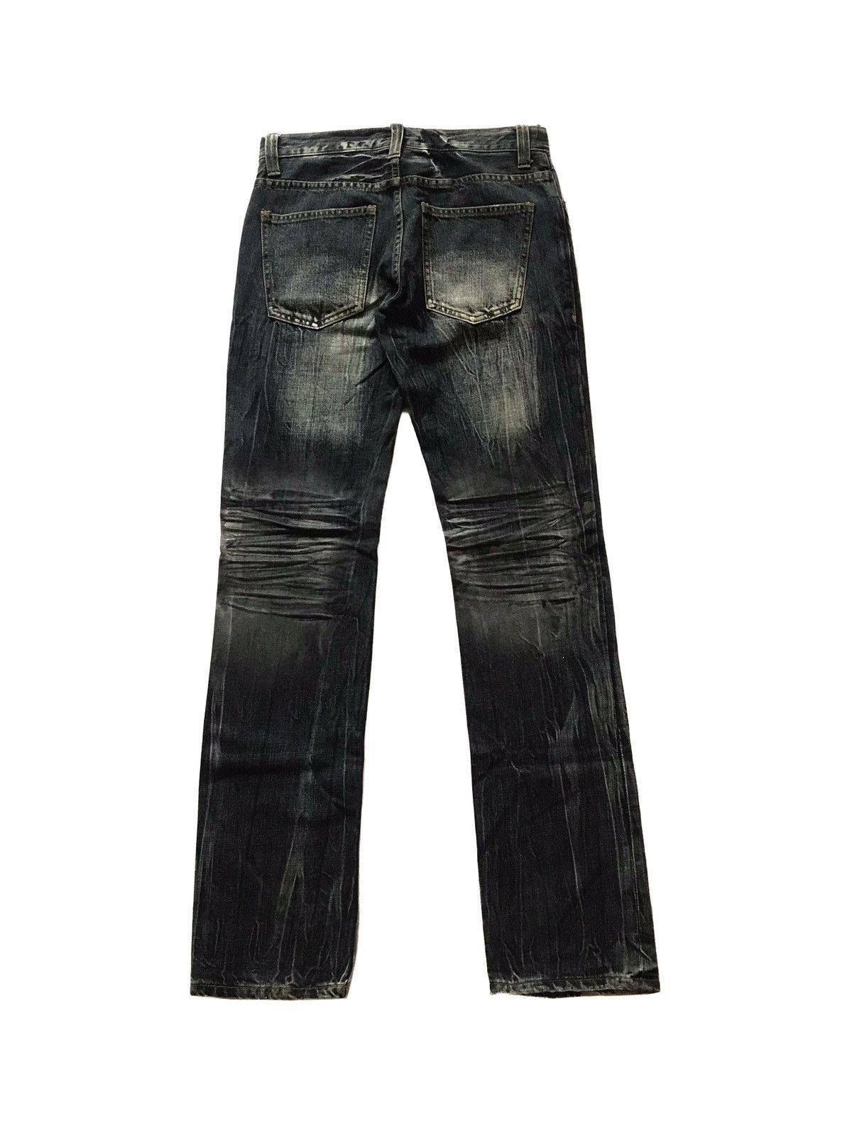 14th Addiction JAPANESE BRAND EVOLUTION WAXED DISTRESSED JEANS Size US 30 / EU 46 - 2 Thumbnail
