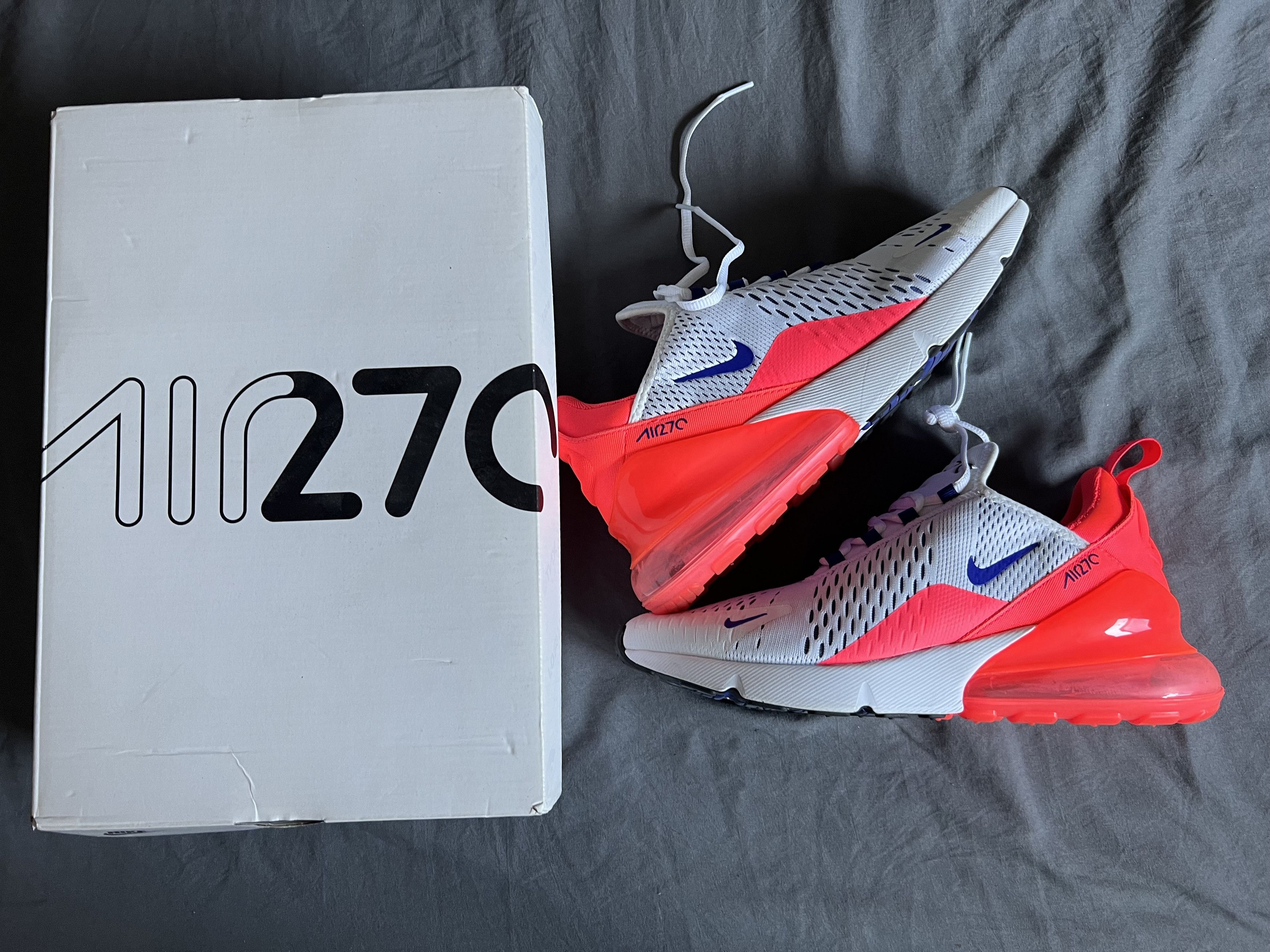 Nike Nike Air Max 270 Ultramarine & Solar Red sz 11.5/10 Size US 10 / EU 43 - 1 Thumbnail