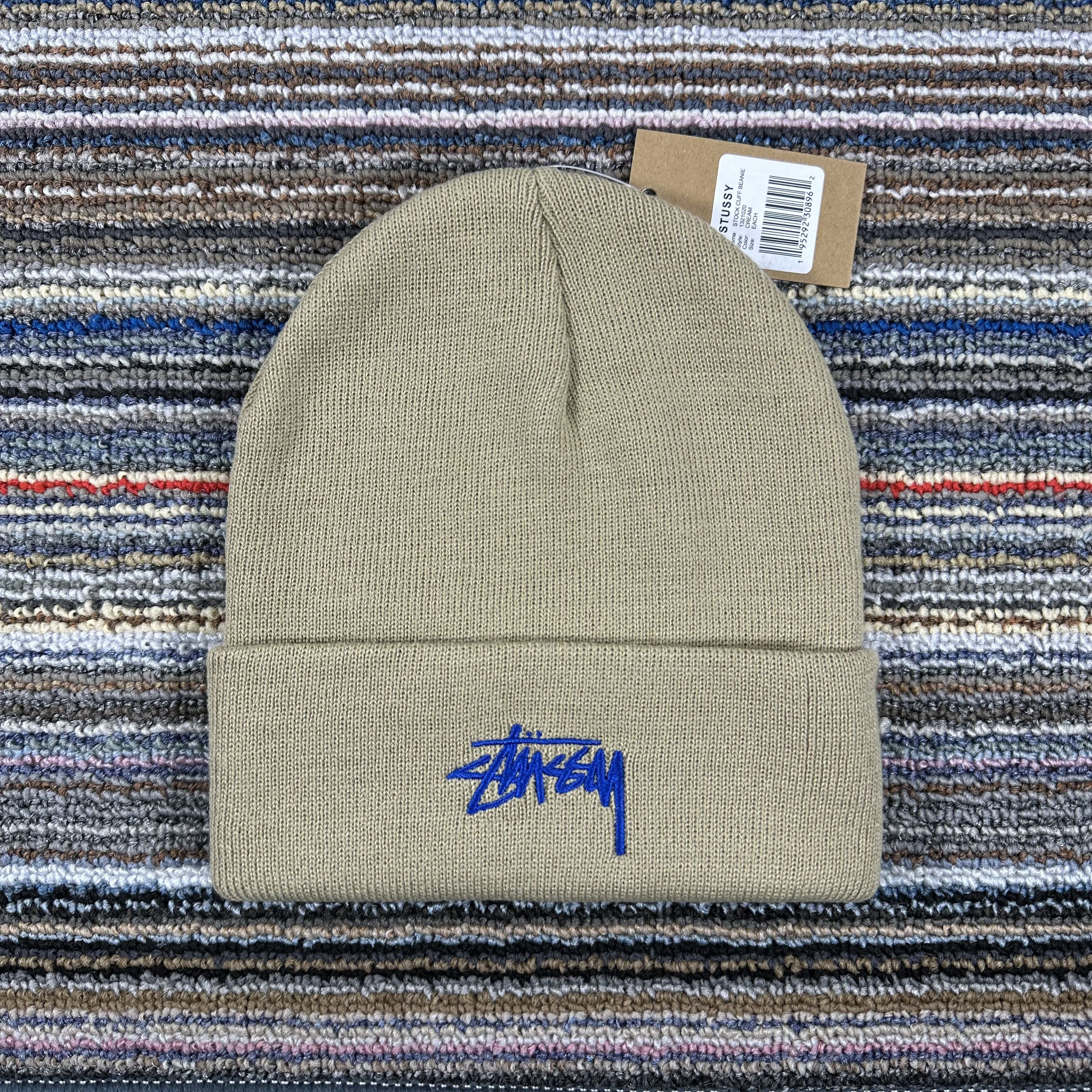 Stussy STUSSY STOCK CUFF BEANIE HAT / CREAM Size ONE SIZE - 1 Thumbnail
