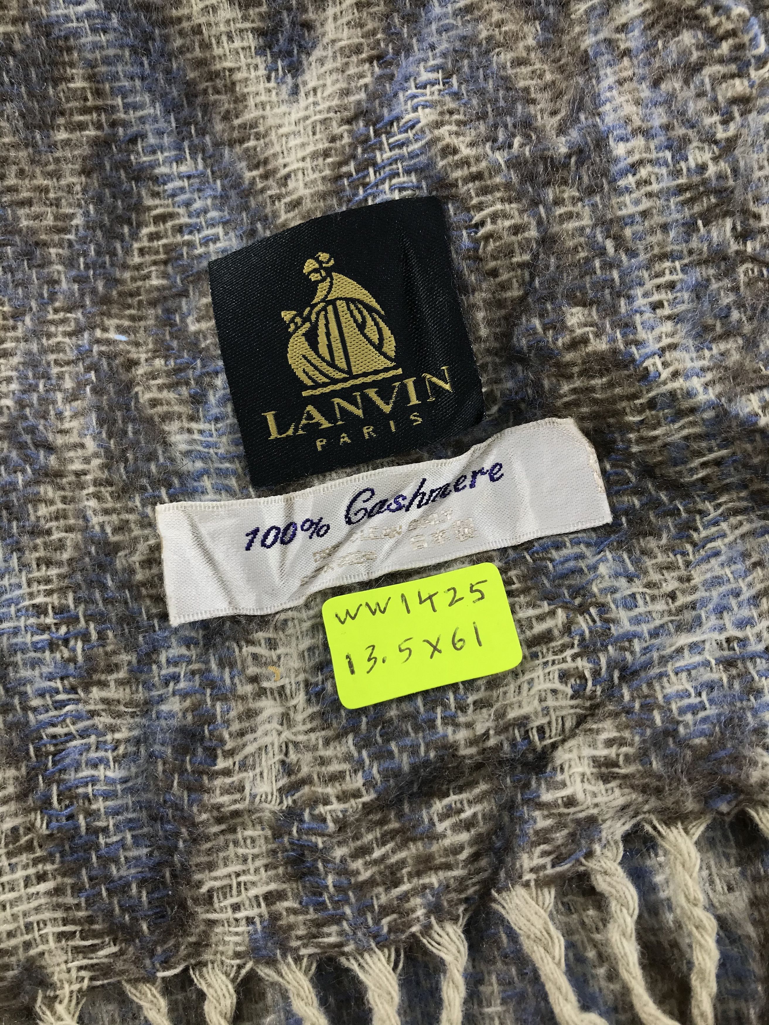Vintage Lanvin Scarf / Muffler / Neckwear - WW1425 Size ONE SIZE - 9 Thumbnail