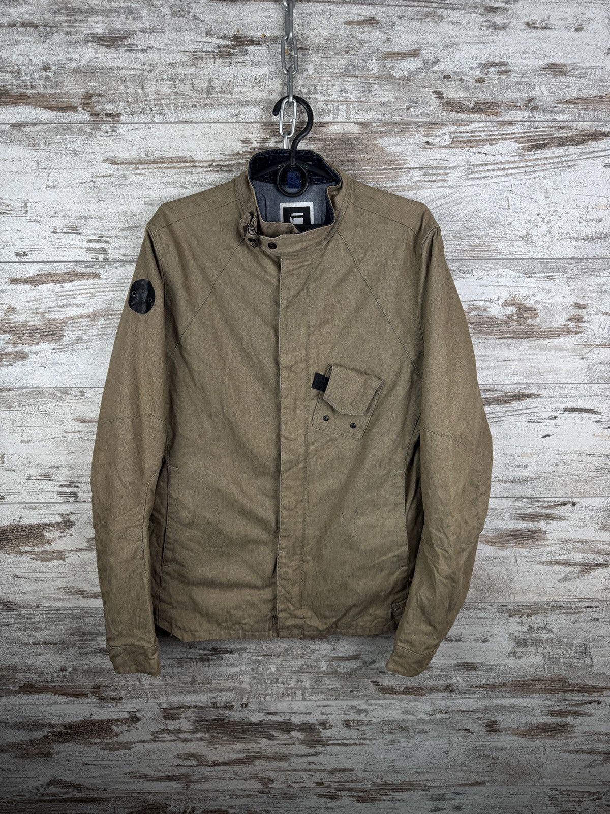 G-Star Vintage G Star Raw COMIC OVERSHIRT linen jacket military lin Size US M / EU 48-50 / 2 - 2 Thumbnail