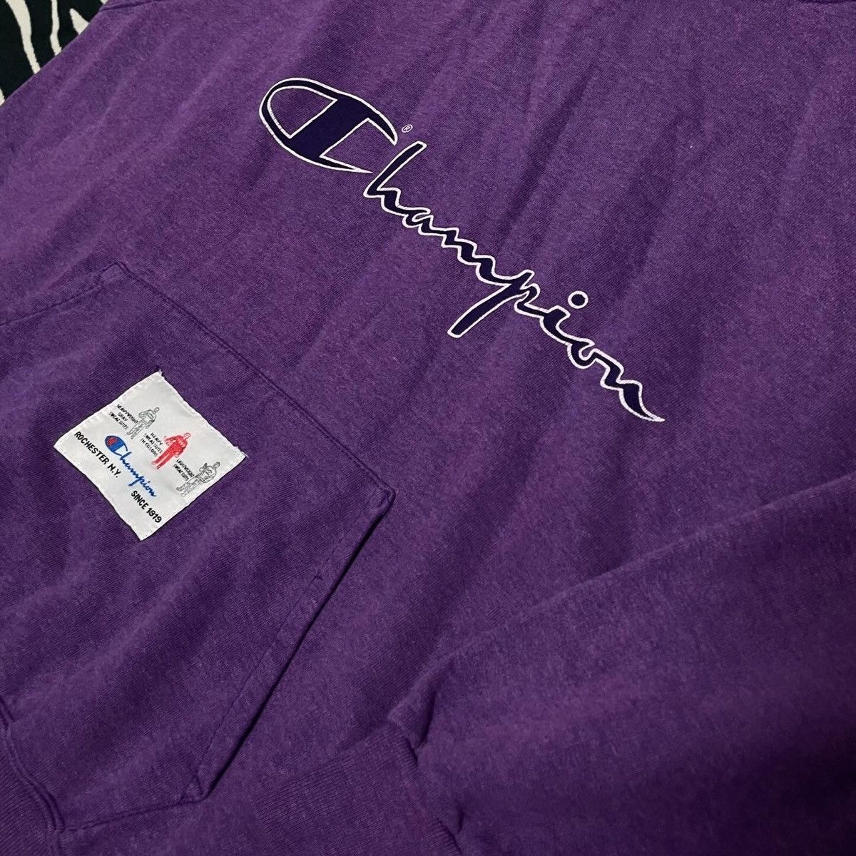 Champion × Vintage VINTAGE 80S MADE IN USA CHAMPION HOODIE HEAVY COTTON Size US L / EU 52-54 / 3 - 4 Thumbnail