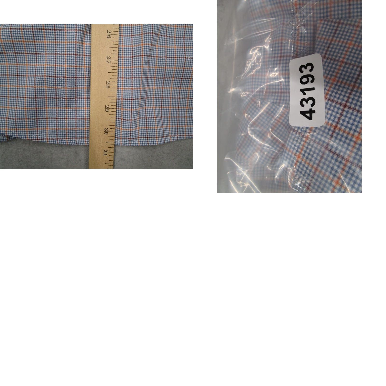 Eton ETON Dress Shirt Mens Blue Check Long Sleeve CONTEMPORARY TWILL - Cotton 16 41 Regular Classic Button Up Shirt Size 42R - 8 Thumbnail