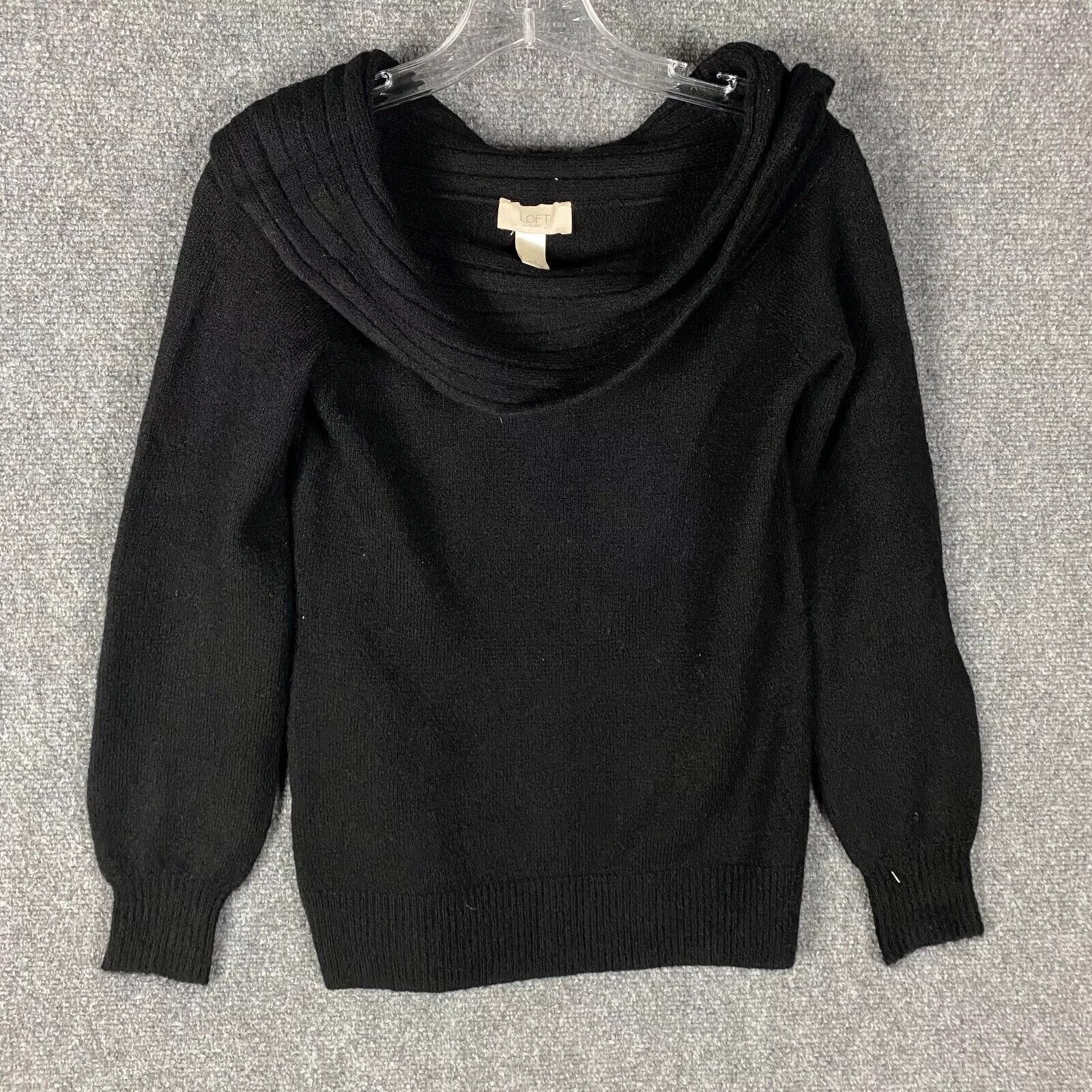 Loft Loft Sweater Women's Small Knit Black Acrylic Blend Adults S Size S / US 4 / IT 40 - 1 Thumbnail