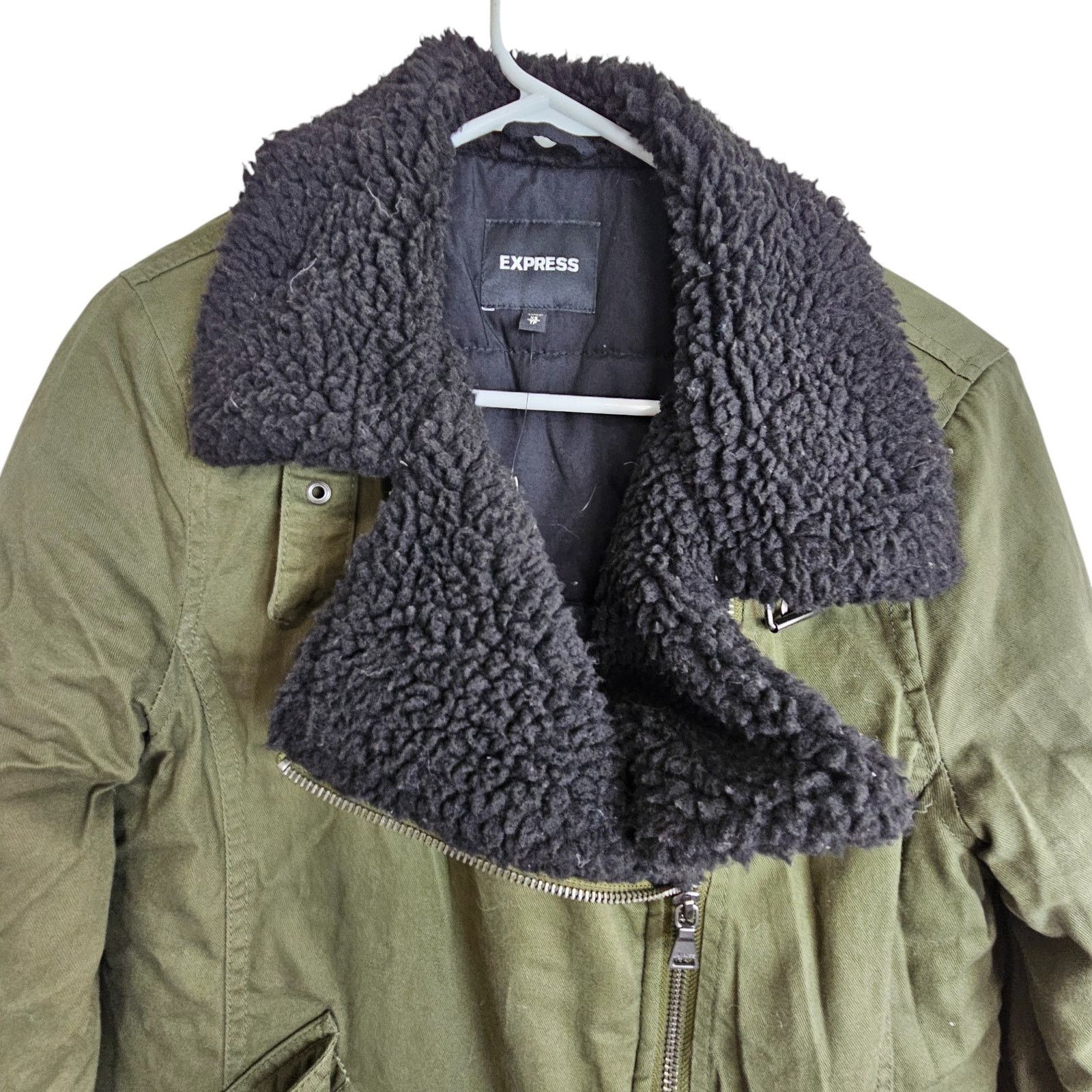 Express Express Mens Moto Jacket Sz XS Biker Rockability Streetwear Size US XS / EU 42 / 0 - 2 Thumbnail