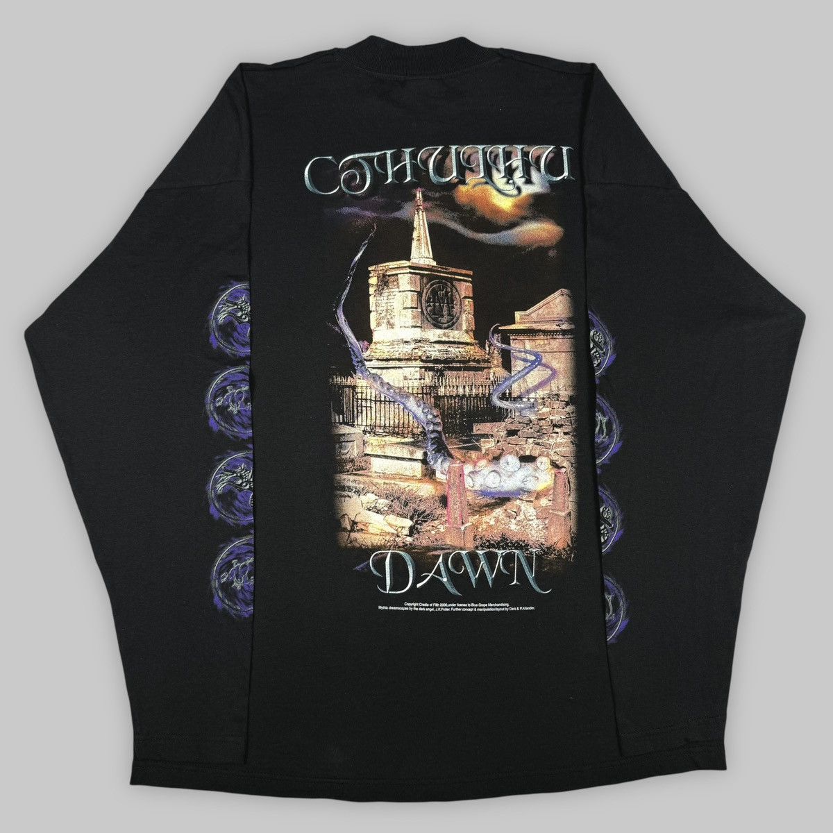Band Tees Vintage 2000 Cradle Of Filth ‘Cthulhu Dawn’ Longsleeve Shirt Size US XL / EU 56 / 4 - 2 Thumbnail