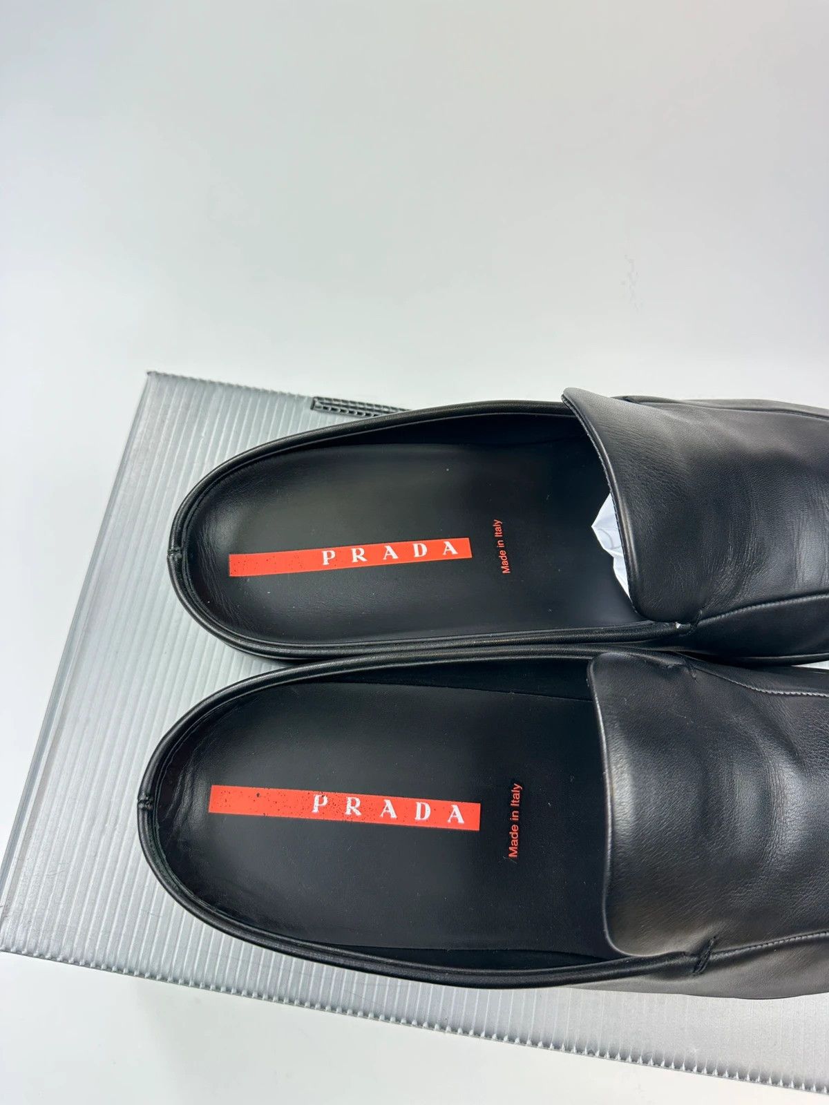 Prada Prada Sport 00’s Black CalfSkin Leather Flat Mules Shoes Size US 10 / EU 43 - 5 Thumbnail