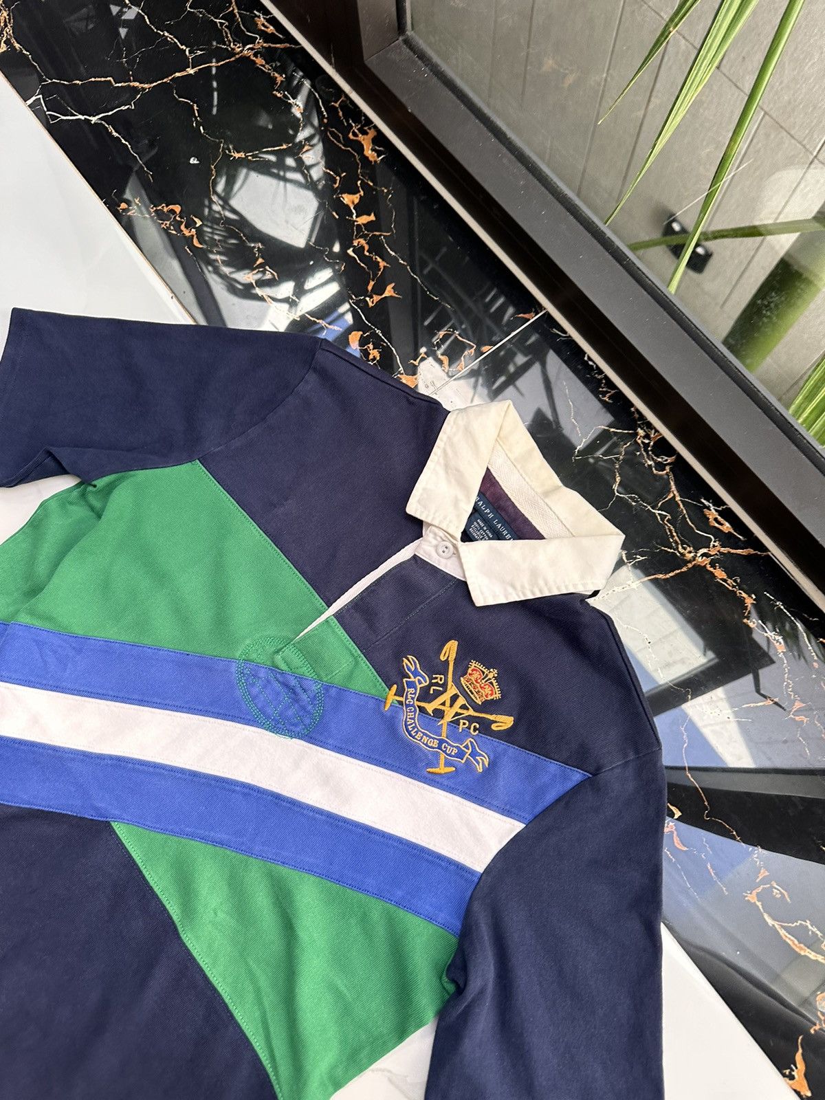 Polo Ralph Lauren × Vintage POLO RALPH LAUREN VINTAGE BIG LOGO POLO T-SHIRT Size US L / EU 52-54 / 3 - 4 Thumbnail