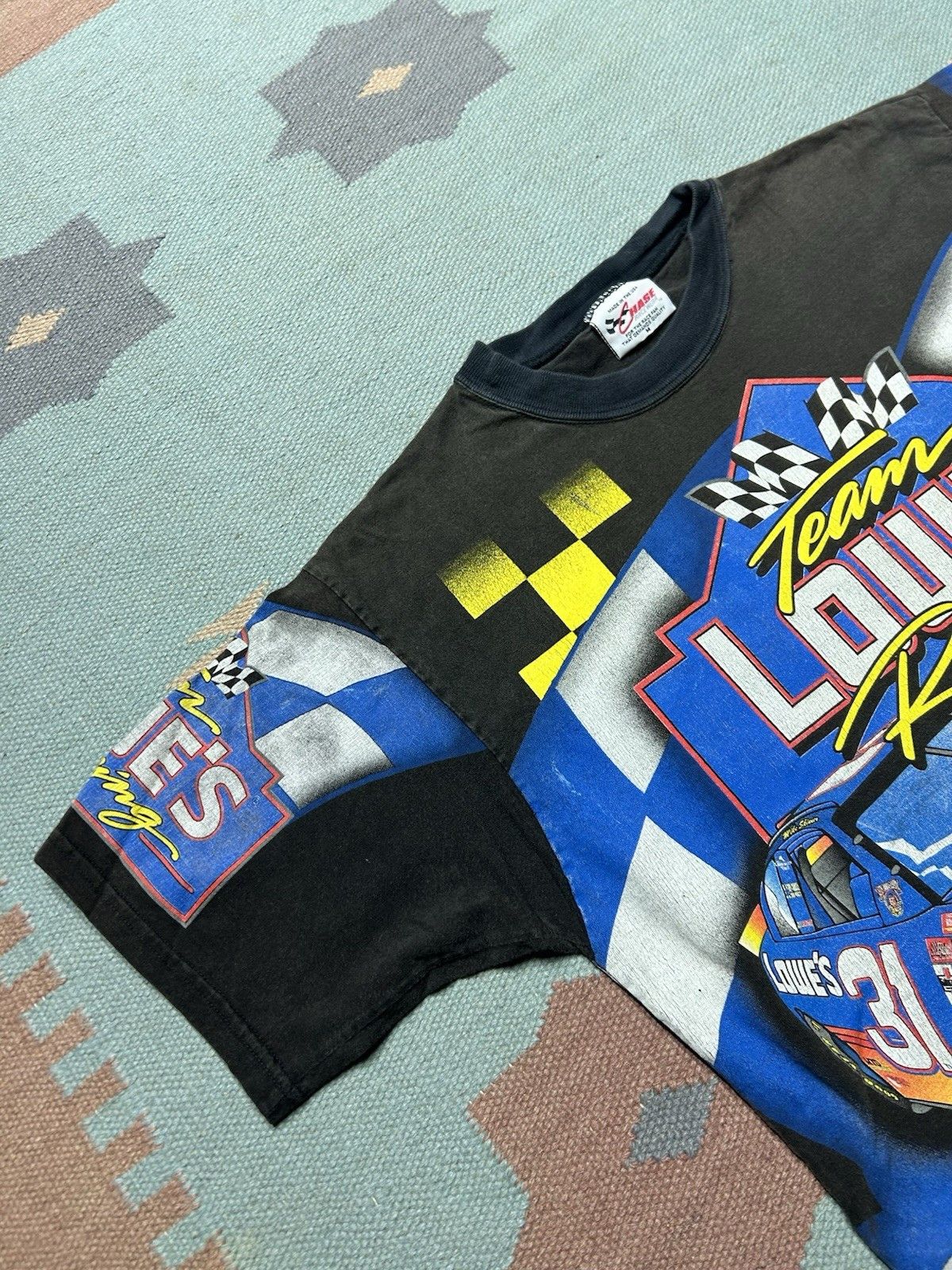 Vintage Vtg t shirt Nascar all over print Mike Skinner Lowe’s AOP M Size US M / EU 48-50 / 2 - 4 Thumbnail