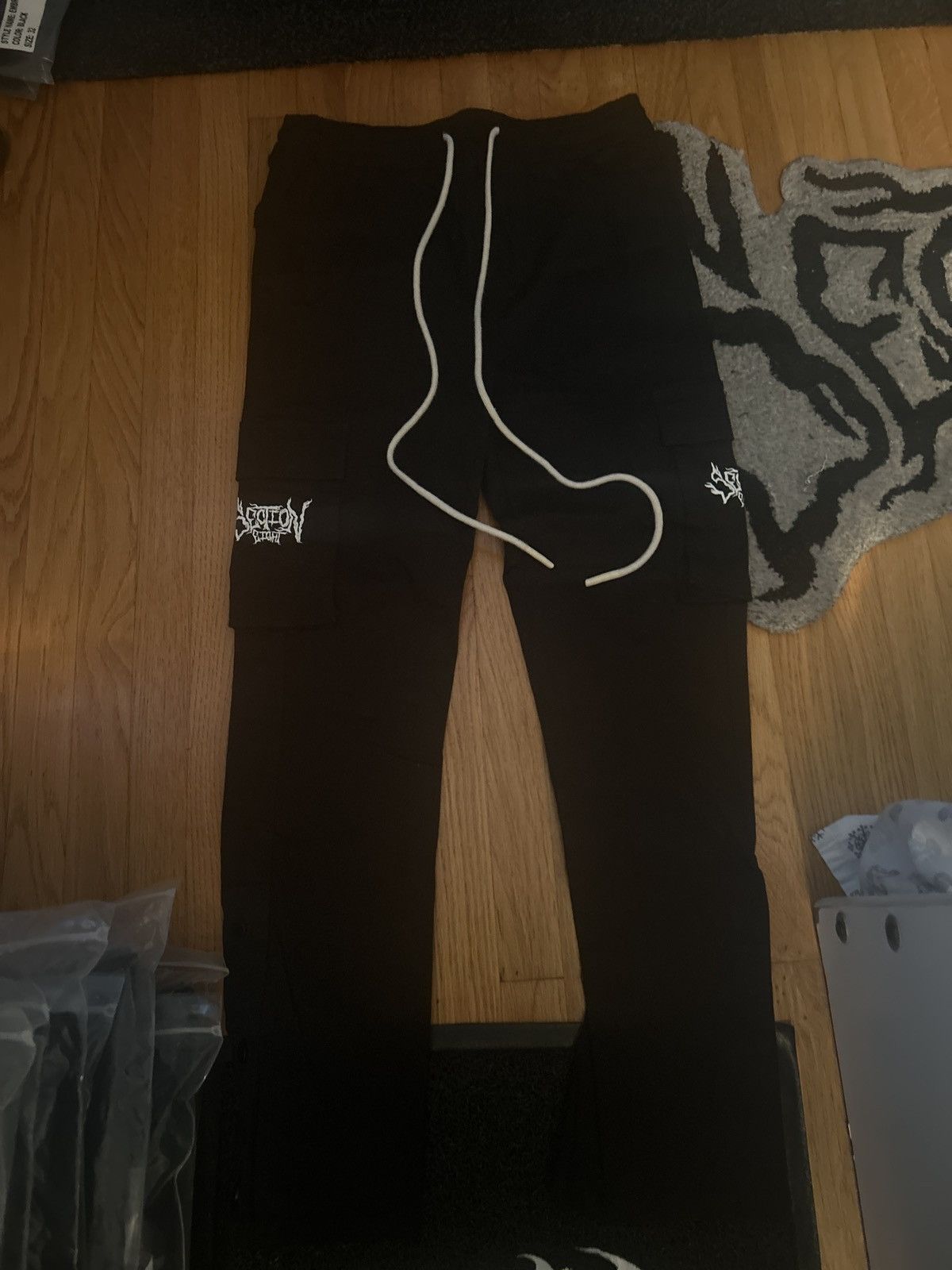 image of Section 8 Cargo Pants in Black, Men's (Size 32)