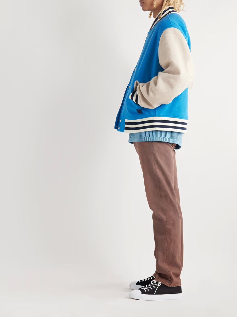 Acne Studios ACNE STUDIOS Ovan Wool-Blend Felt Varsity Jacket Size US XL / EU 56 / 4 - 4 Thumbnail