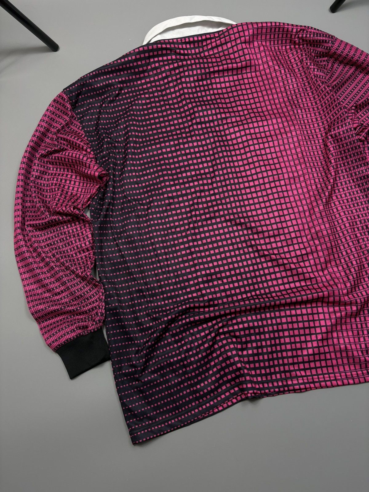 Adidas Adidas Vintage Y2K Streetwear 90's Plaid Jersey Polo Size US L / EU 52-54 / 3 - 9 Thumbnail