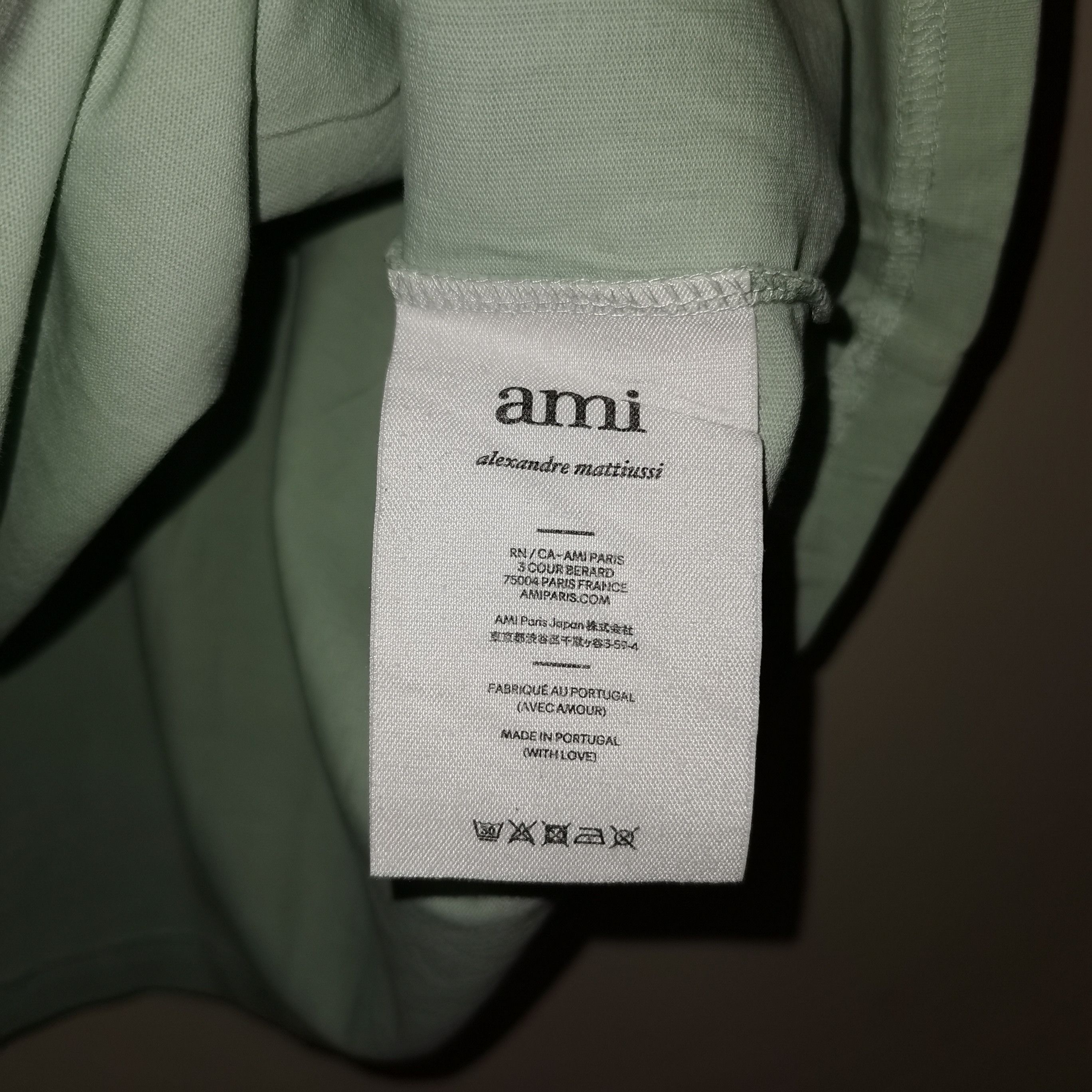 AMI Ami T-Shirt 'Aqua' streetwear size : L Size US L / EU 52-54 / 3 - 8 Thumbnail