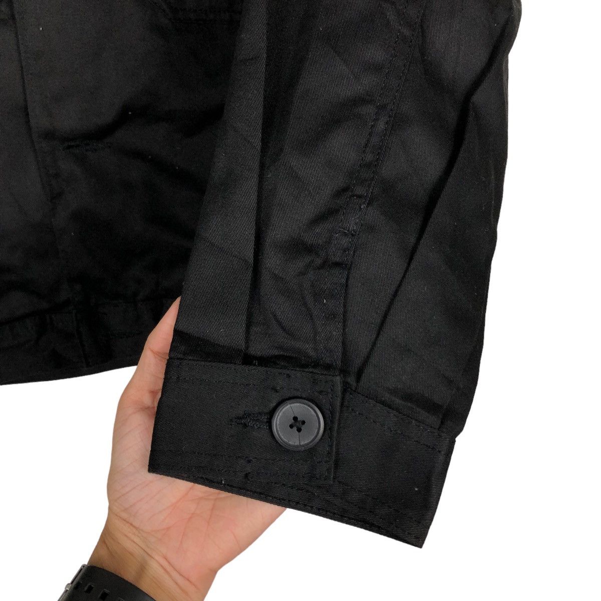 Japanese Brand 🔥Rich Black Vintage Chore Jacket Gu Japan Issey Miyake Size US L / EU 52-54 / 3 - 15 Thumbnail