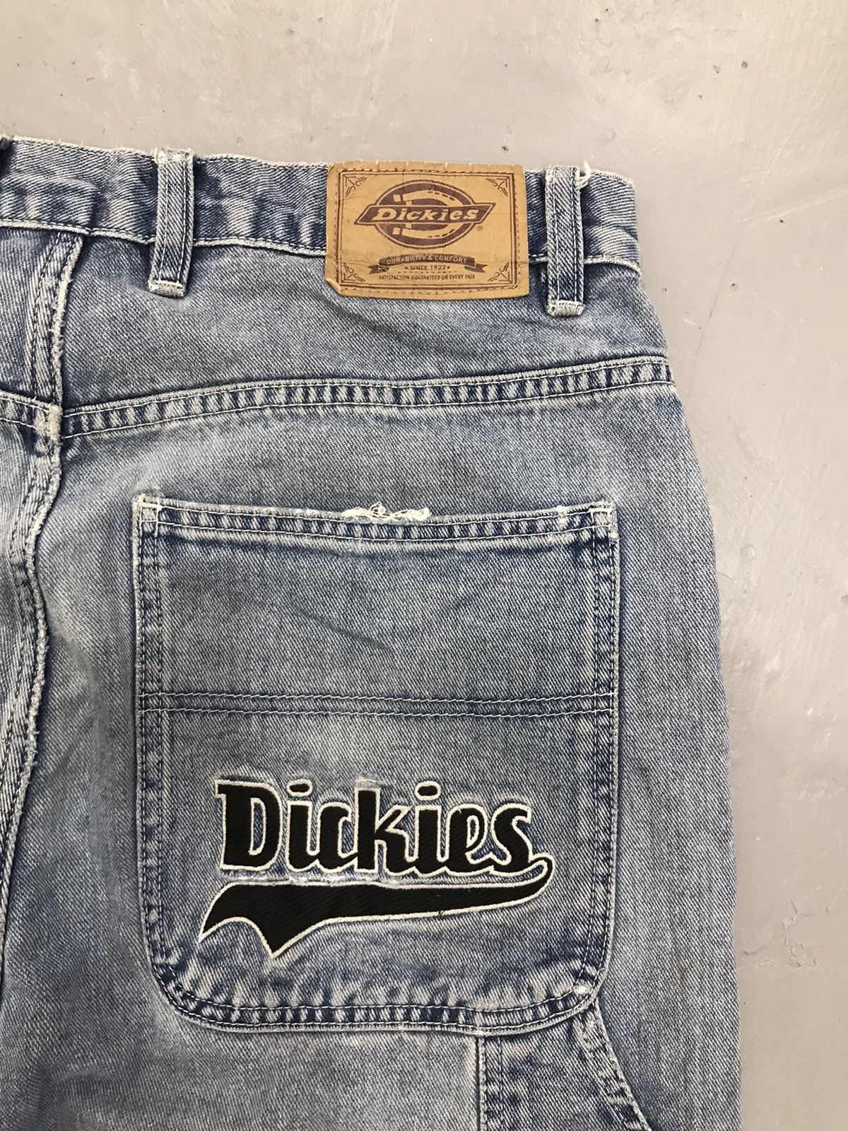 Dickies × Vintage Vintage dickies SpellOut embroidered denim Size US 34 / EU 50 - 12 Thumbnail